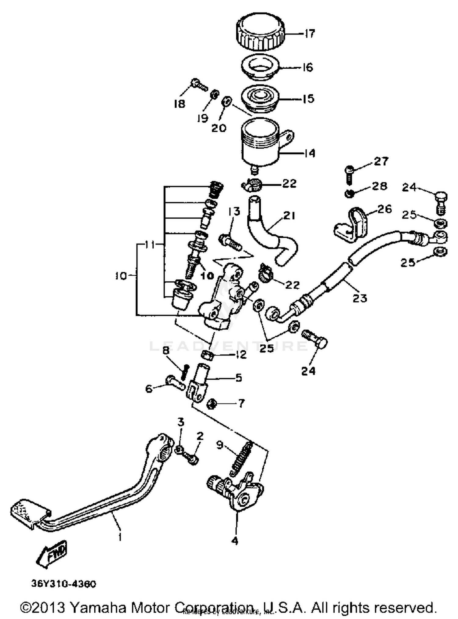 REAR MASTER CYLINDER