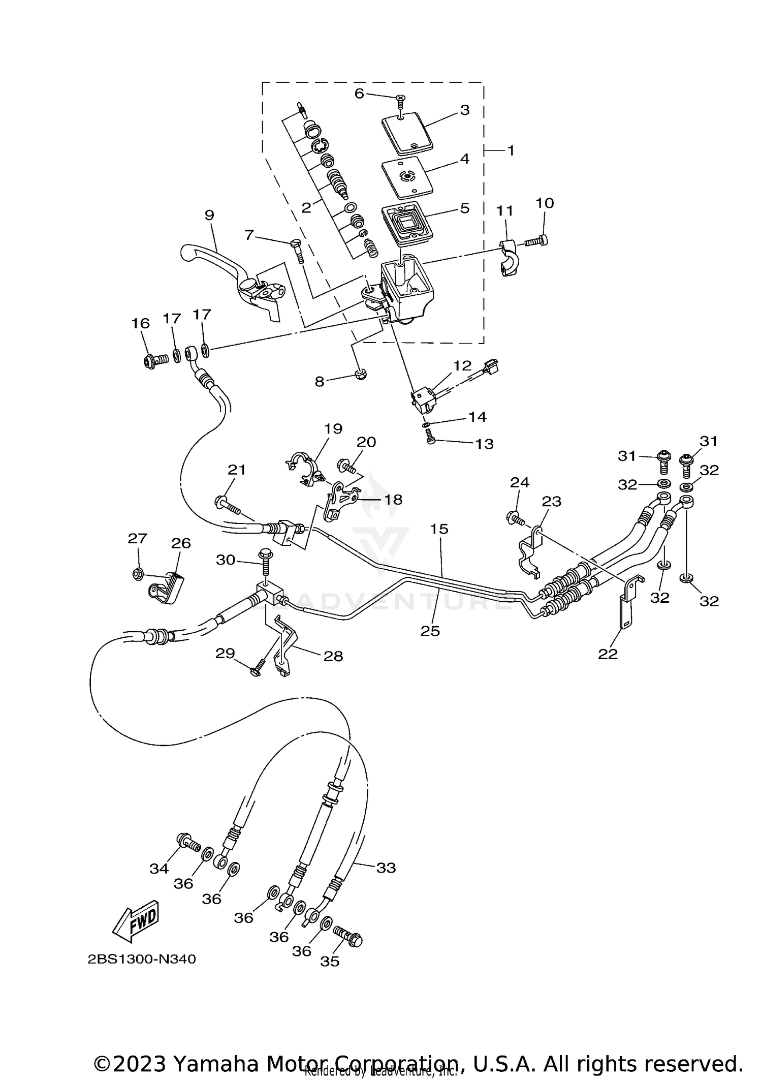 FRONT MASTER CYLINDER