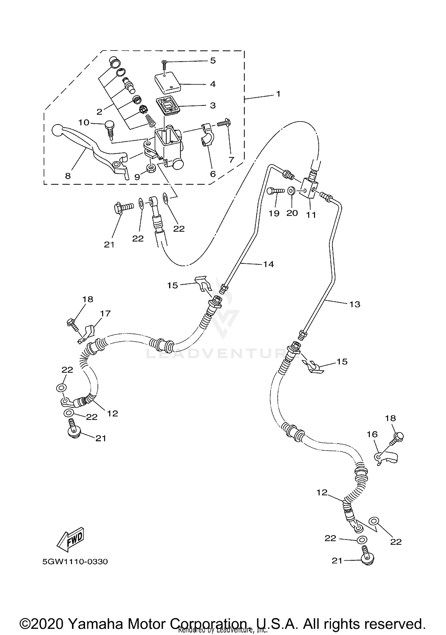 FRONT MASTER CYLINDER