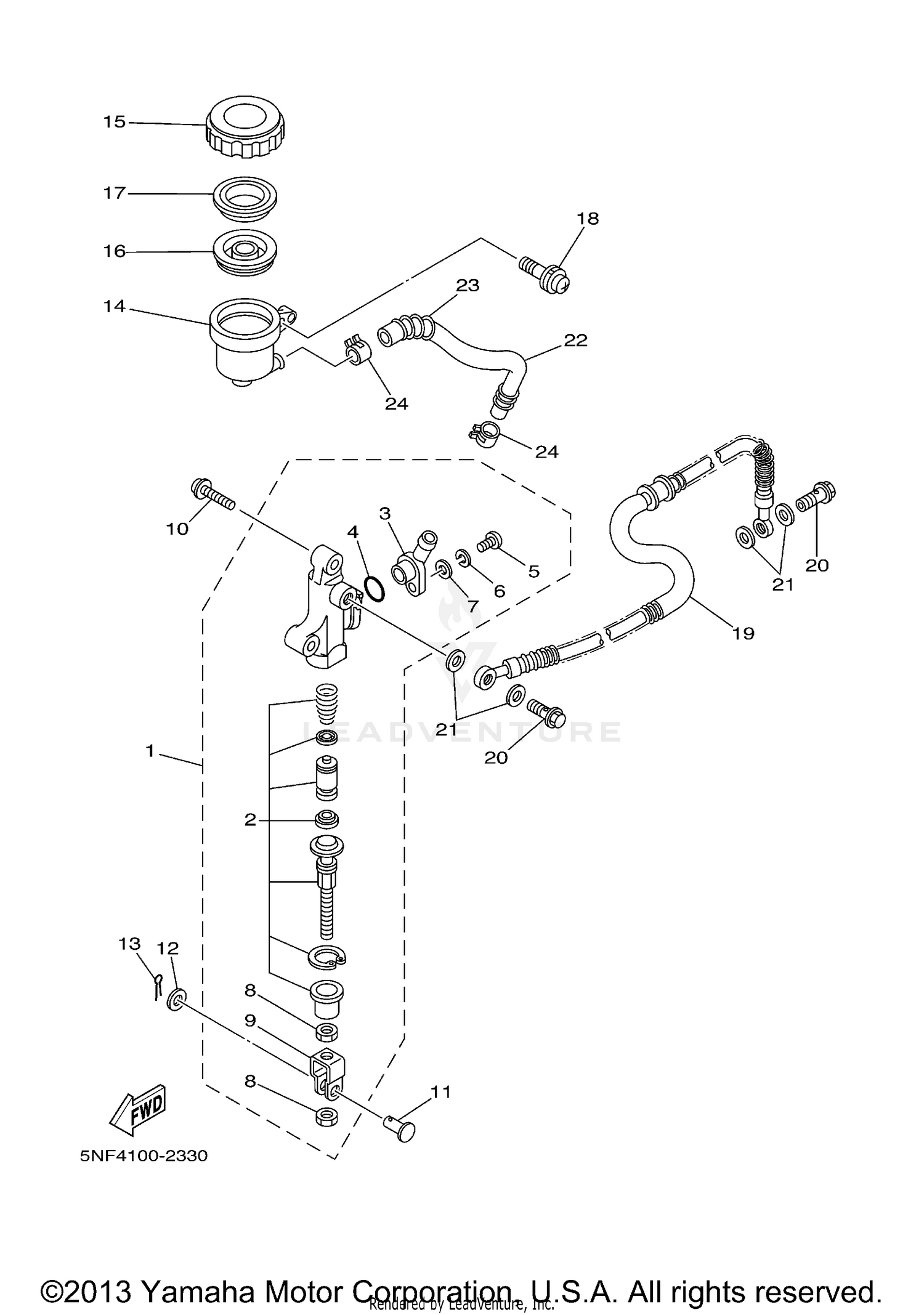 REAR MASTER CYLINDER