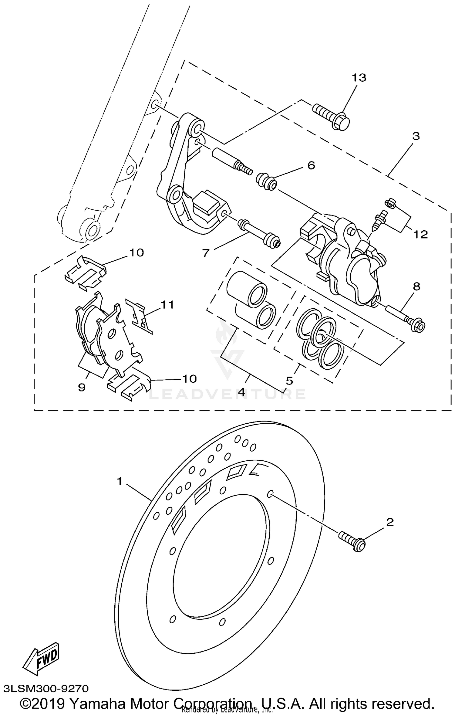 FRONT BRAKE CALIPER