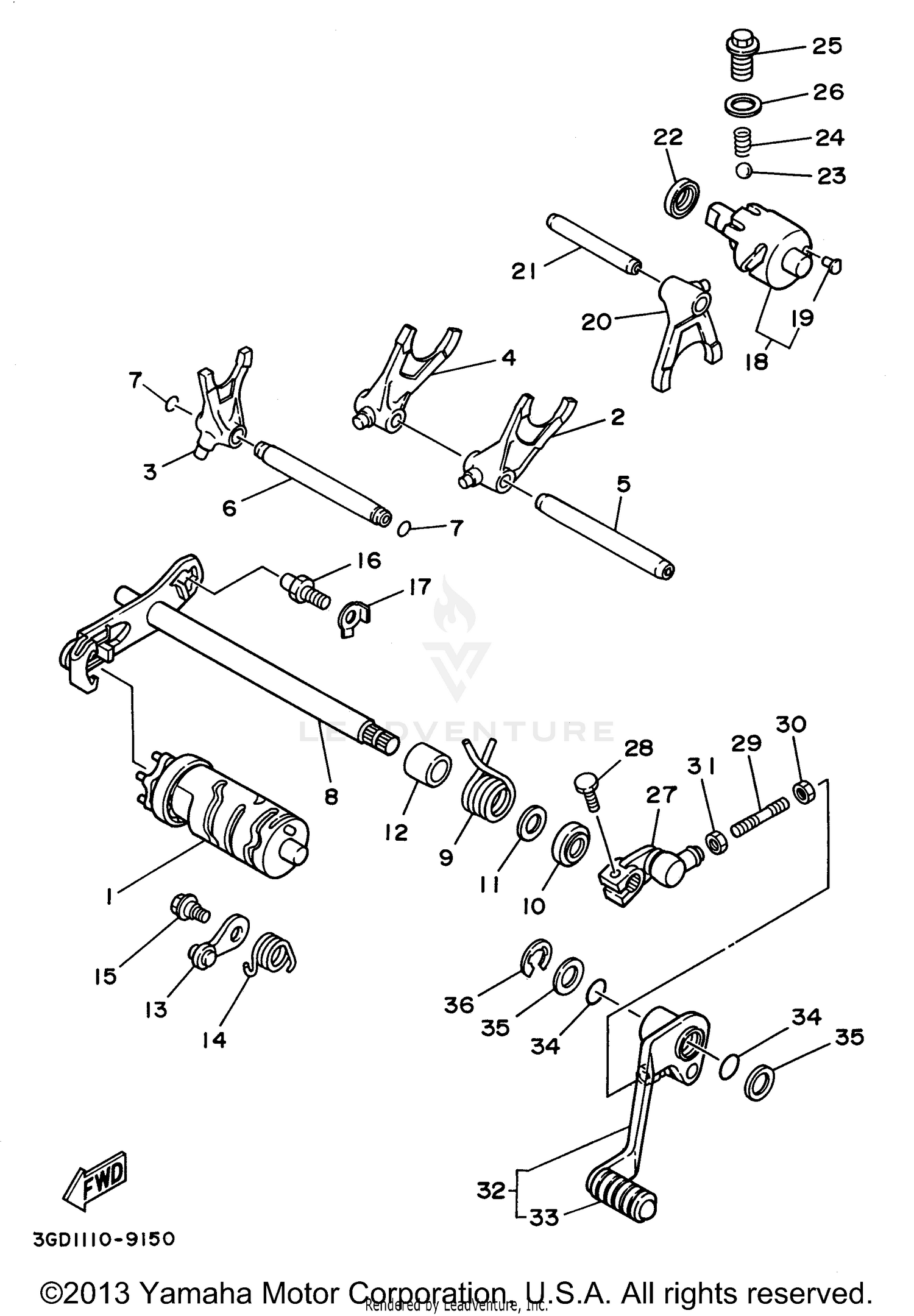 SHIFT CAM SHIFT FORK