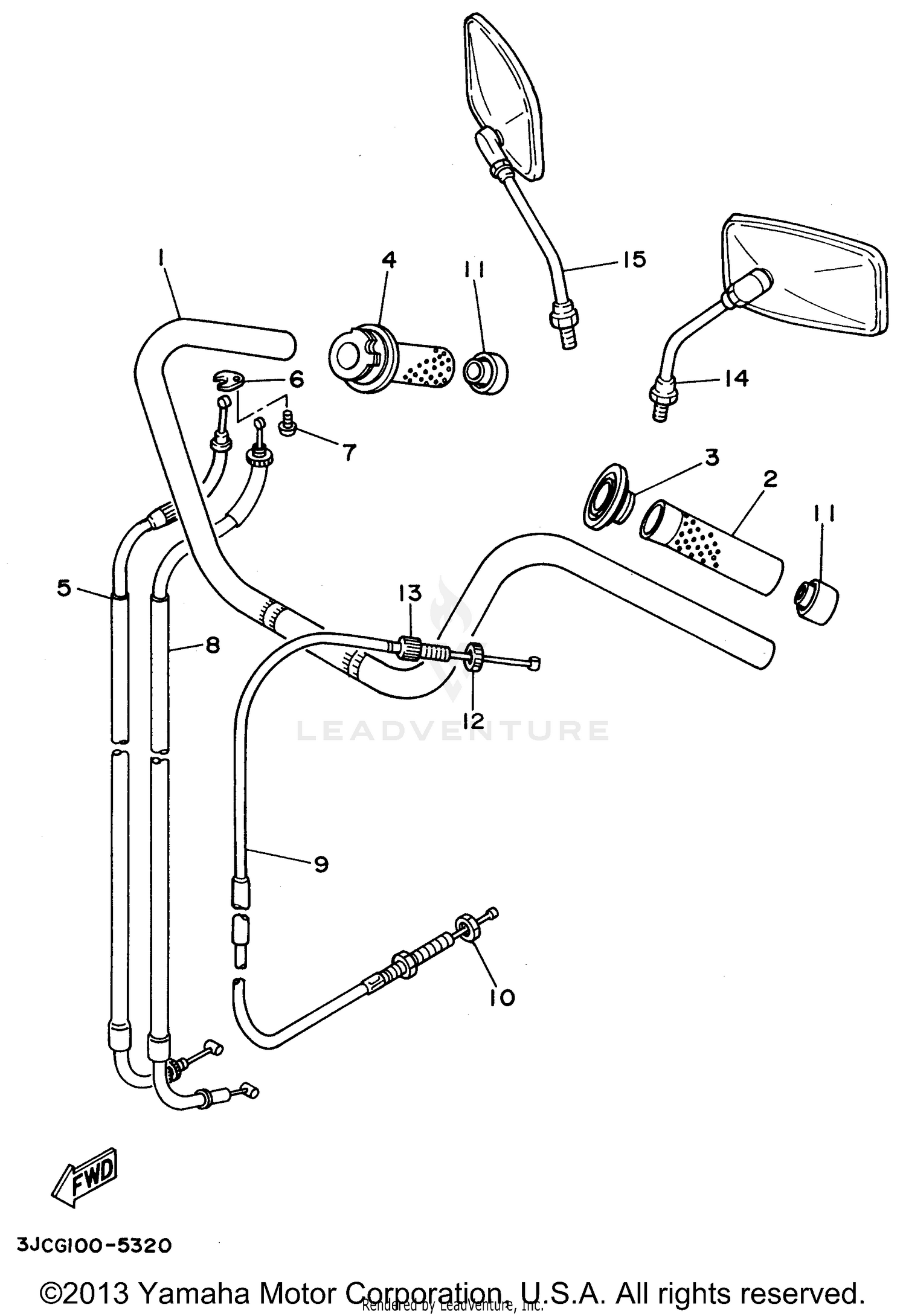 STEERING HANDLE CABLE