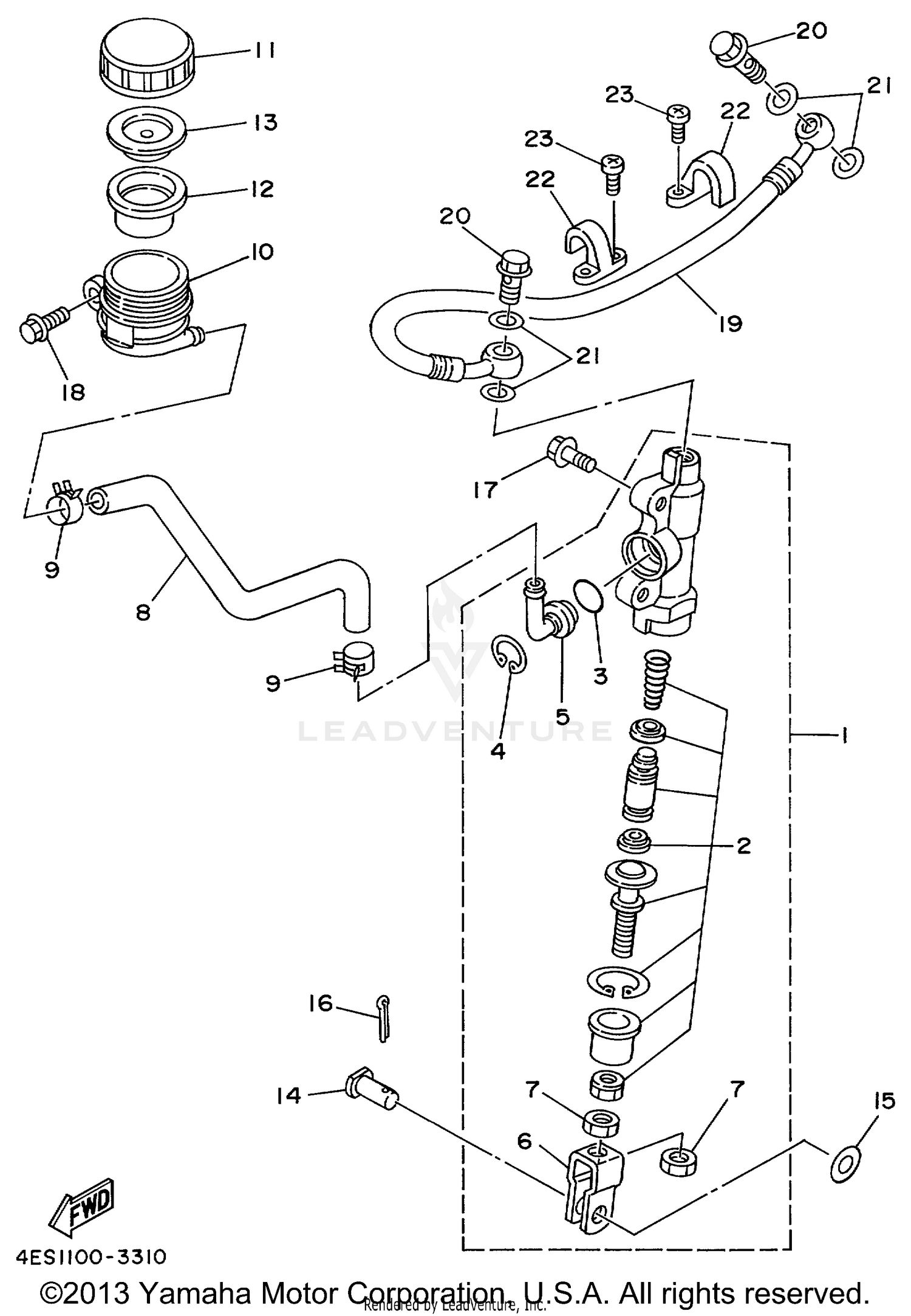 REAR MASTER CYLINDER
