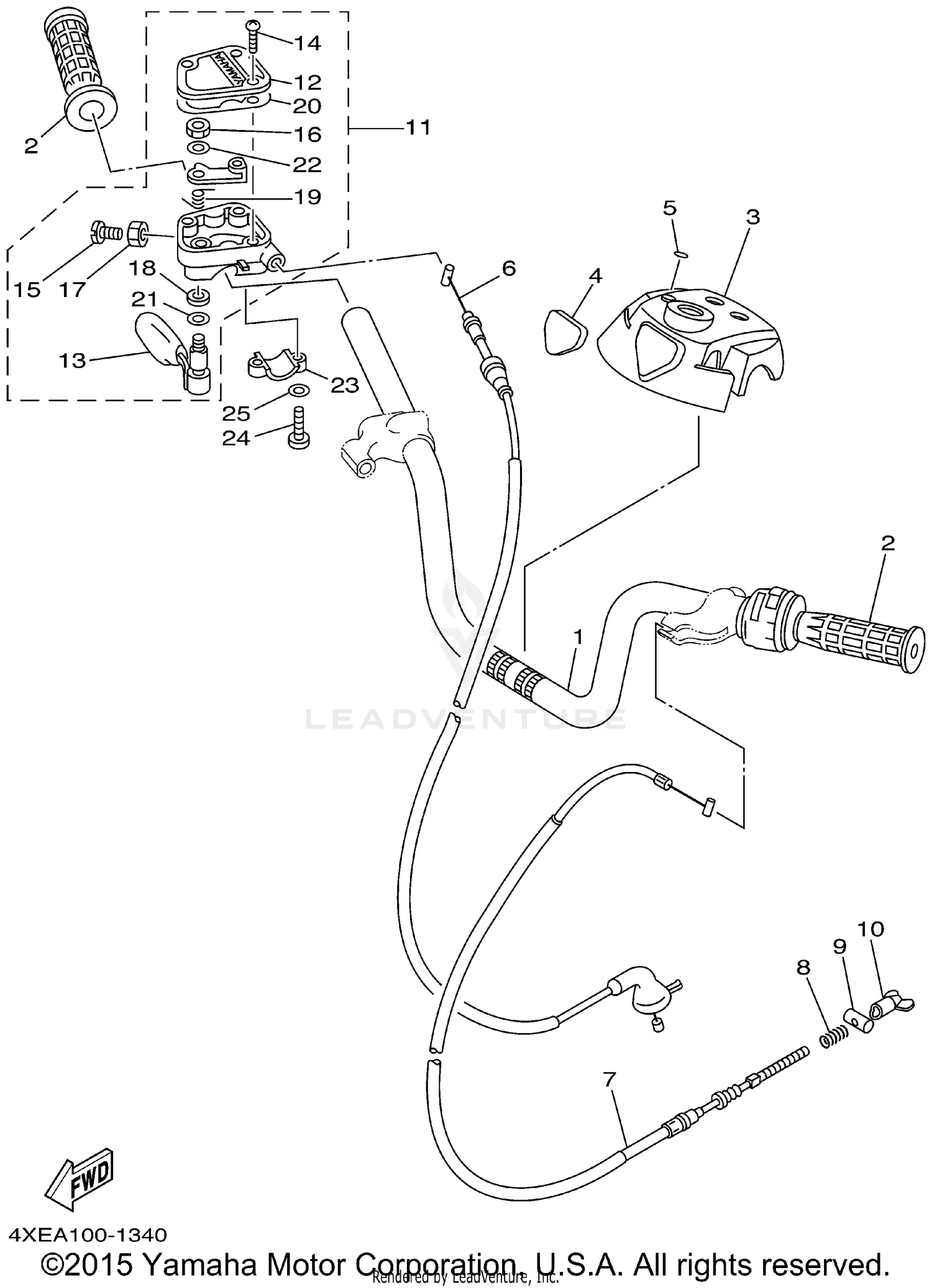 STEERING HANDLE CABLE