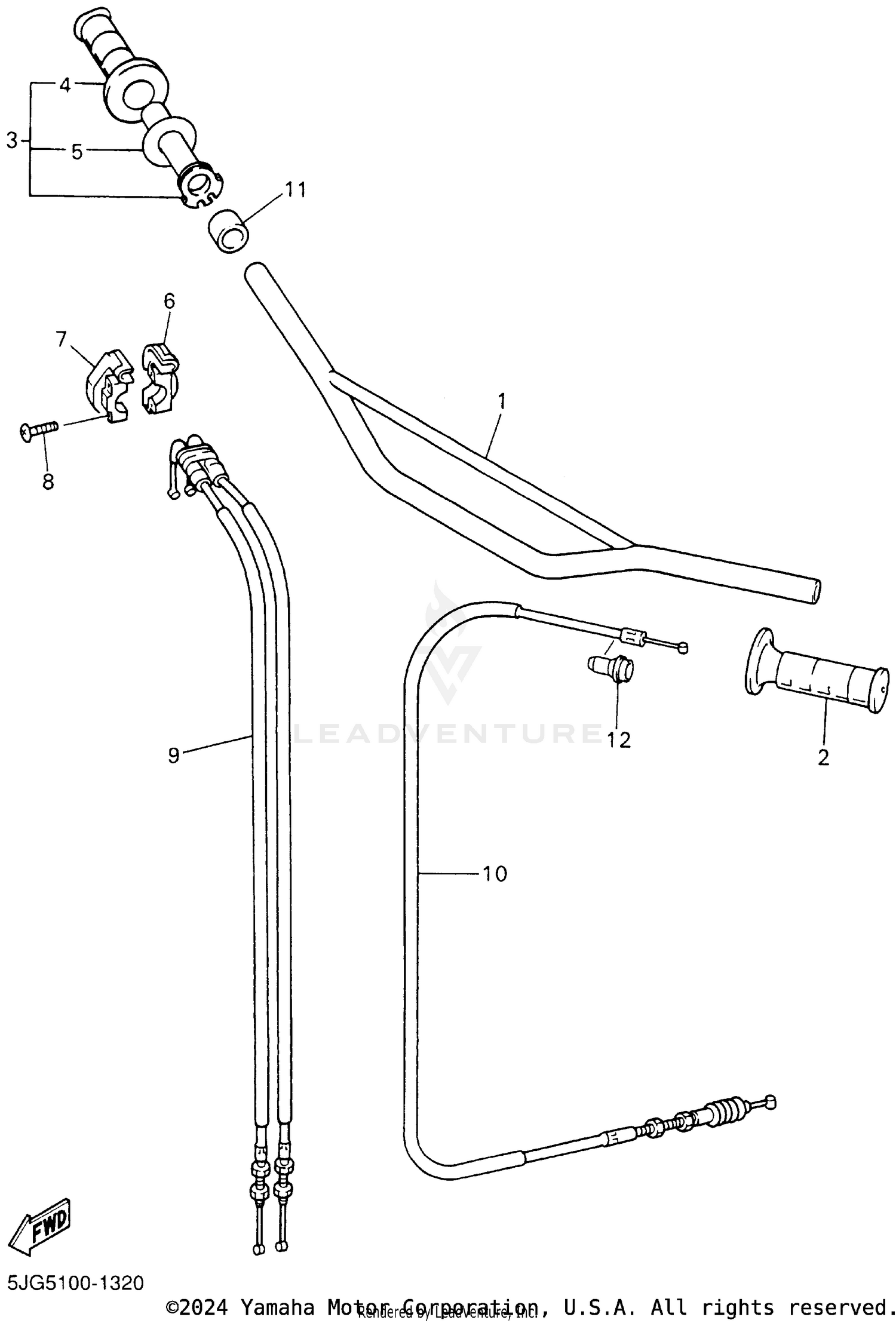 STEERING HANDLE CABLE
