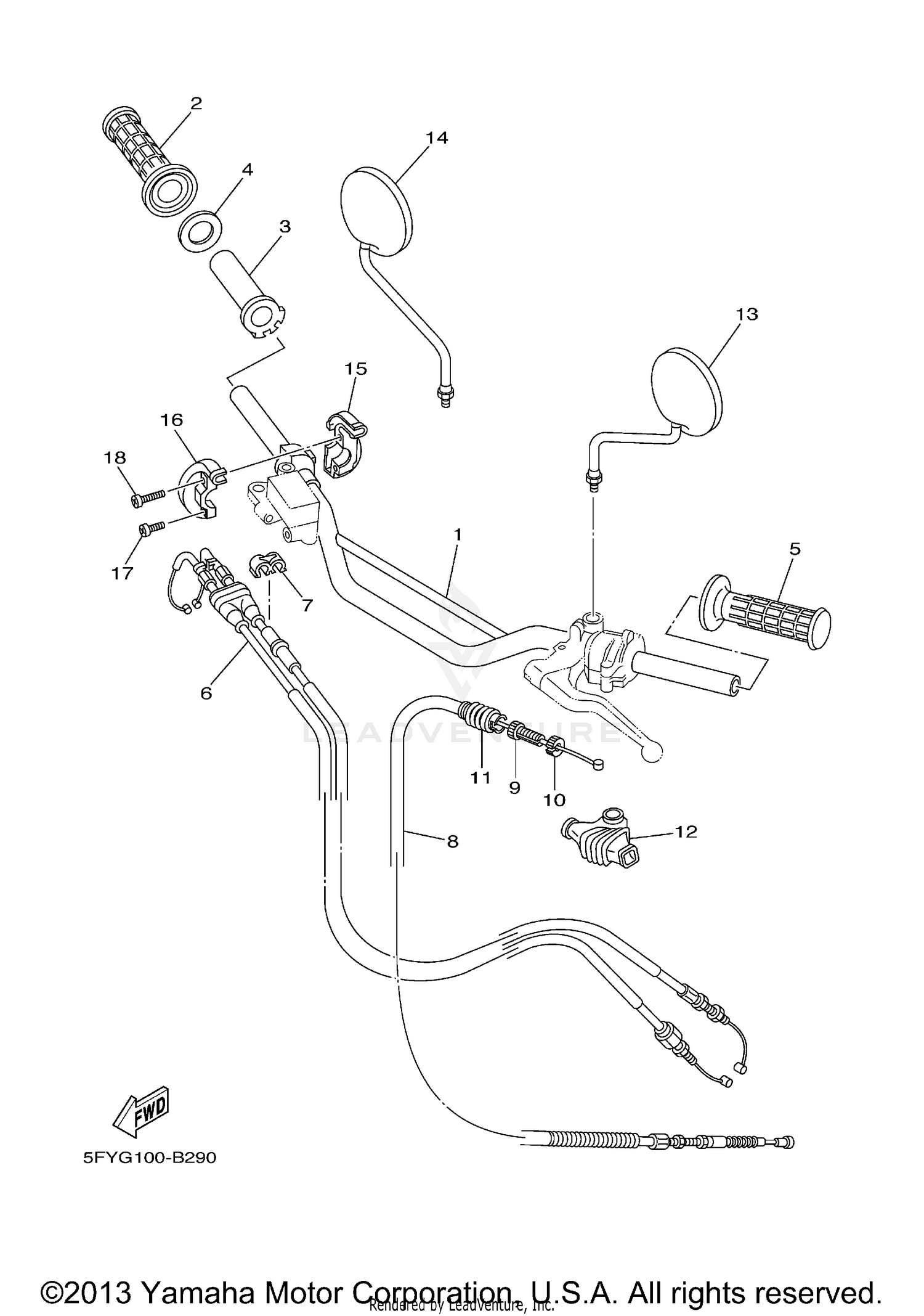 STEERING HANDLE CABLE