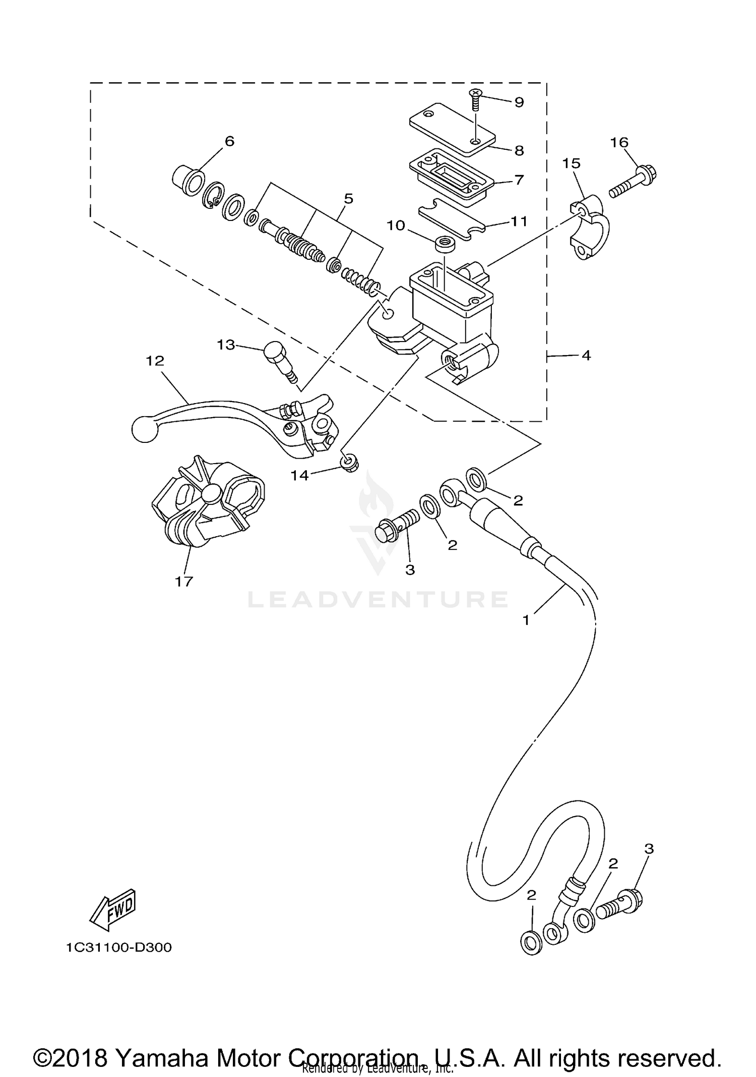 FRONT MASTER CYLINDER