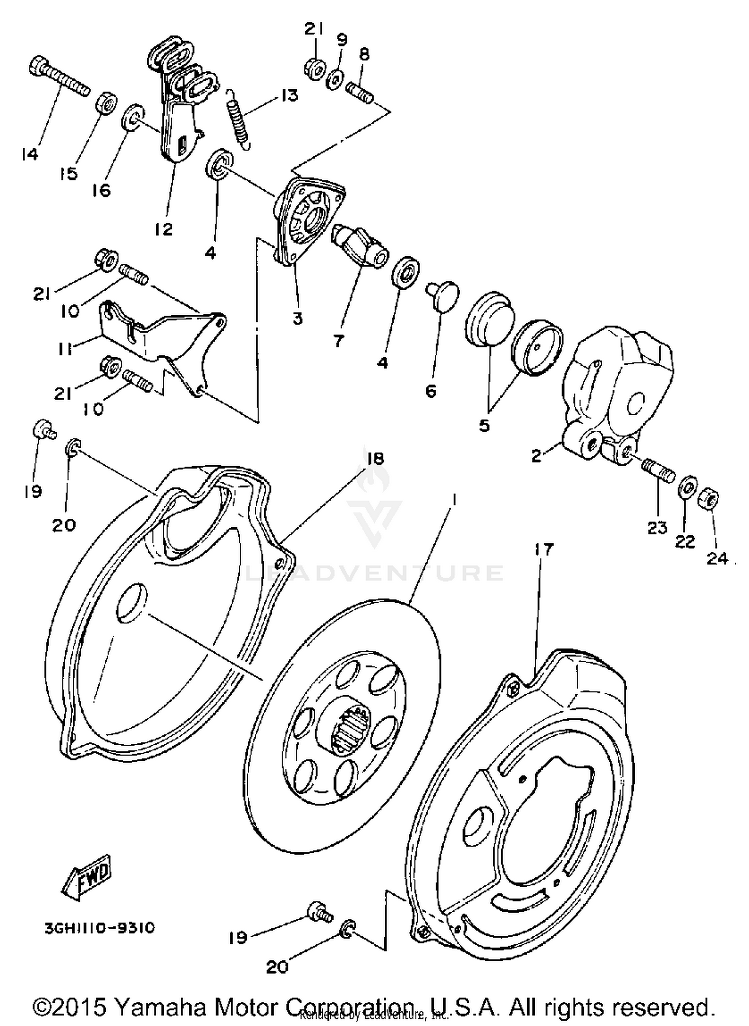 REAR BRAKE CALIPER
