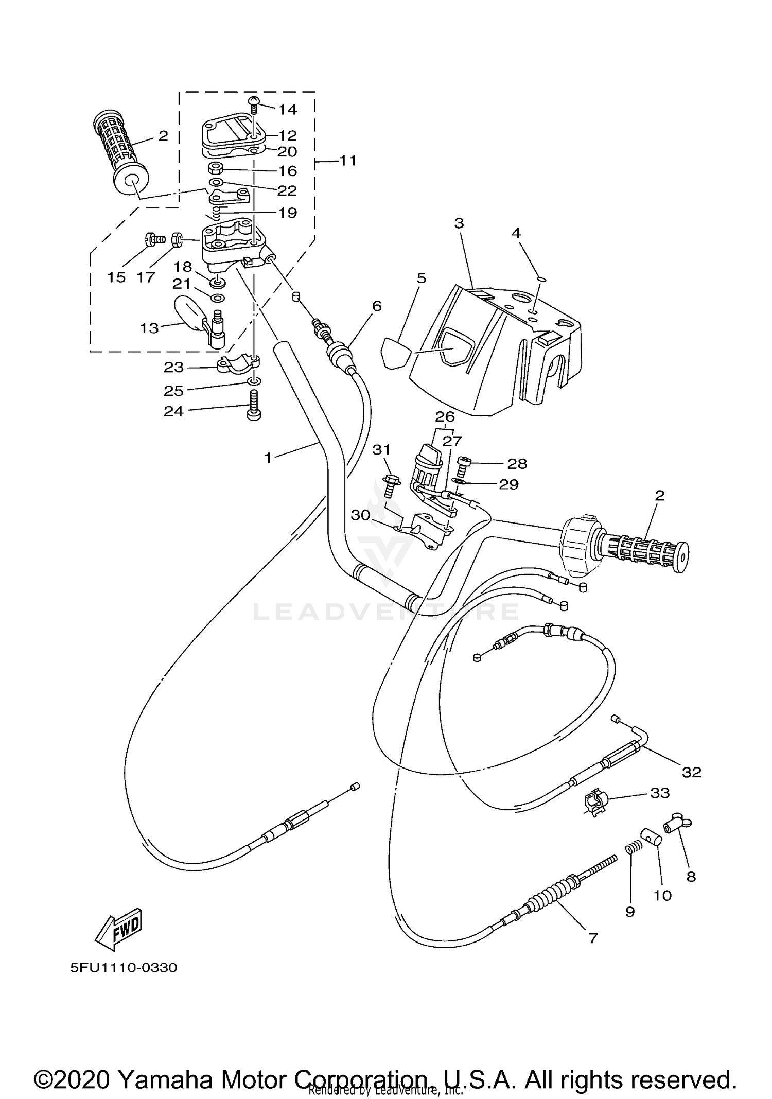 STEERING HANDLE CABLE
