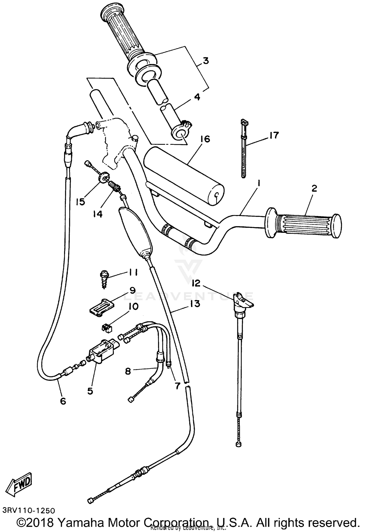 STEERING HANDLE CABLE