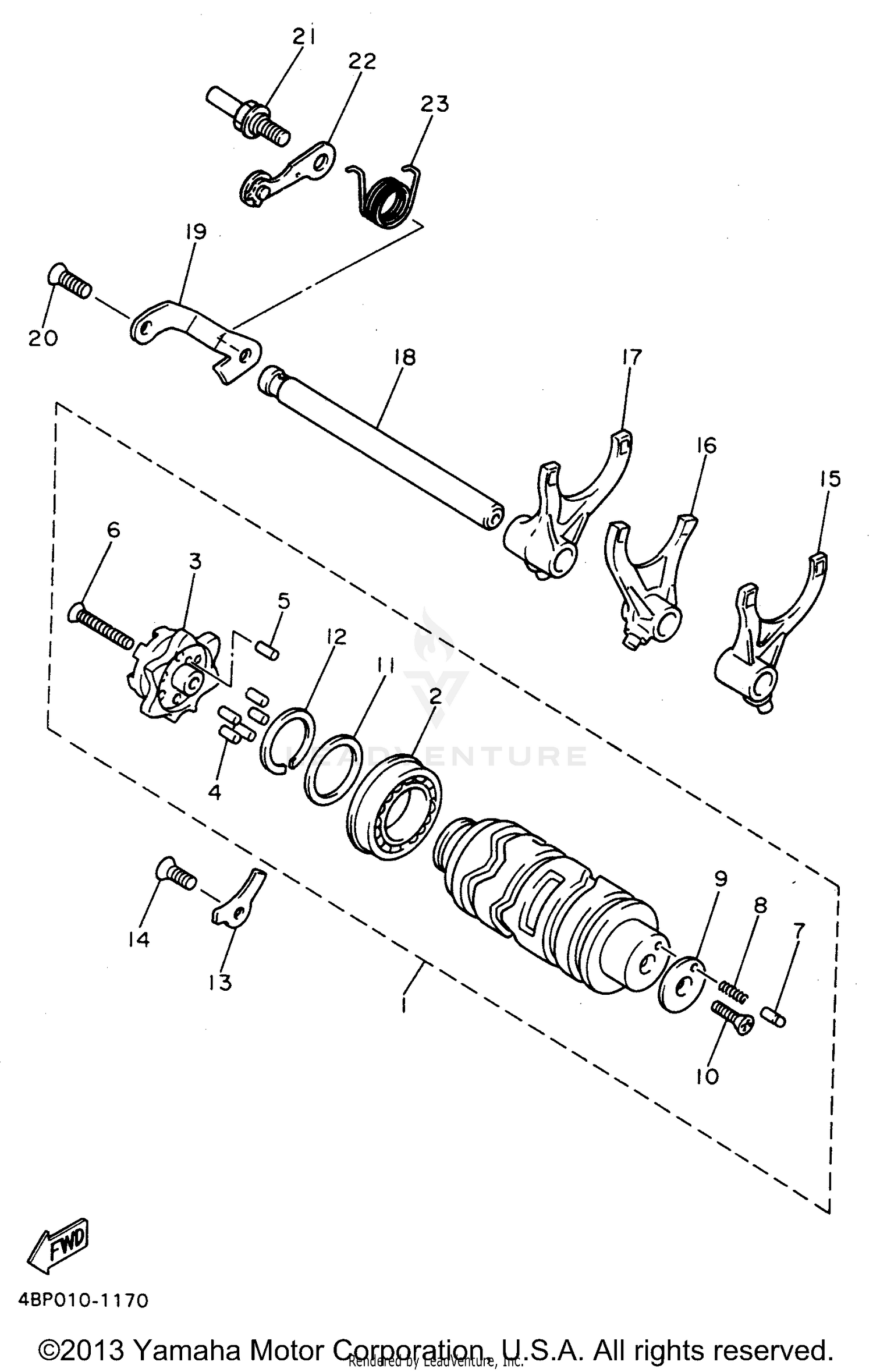 SHIFT CAM SHIFT FORK