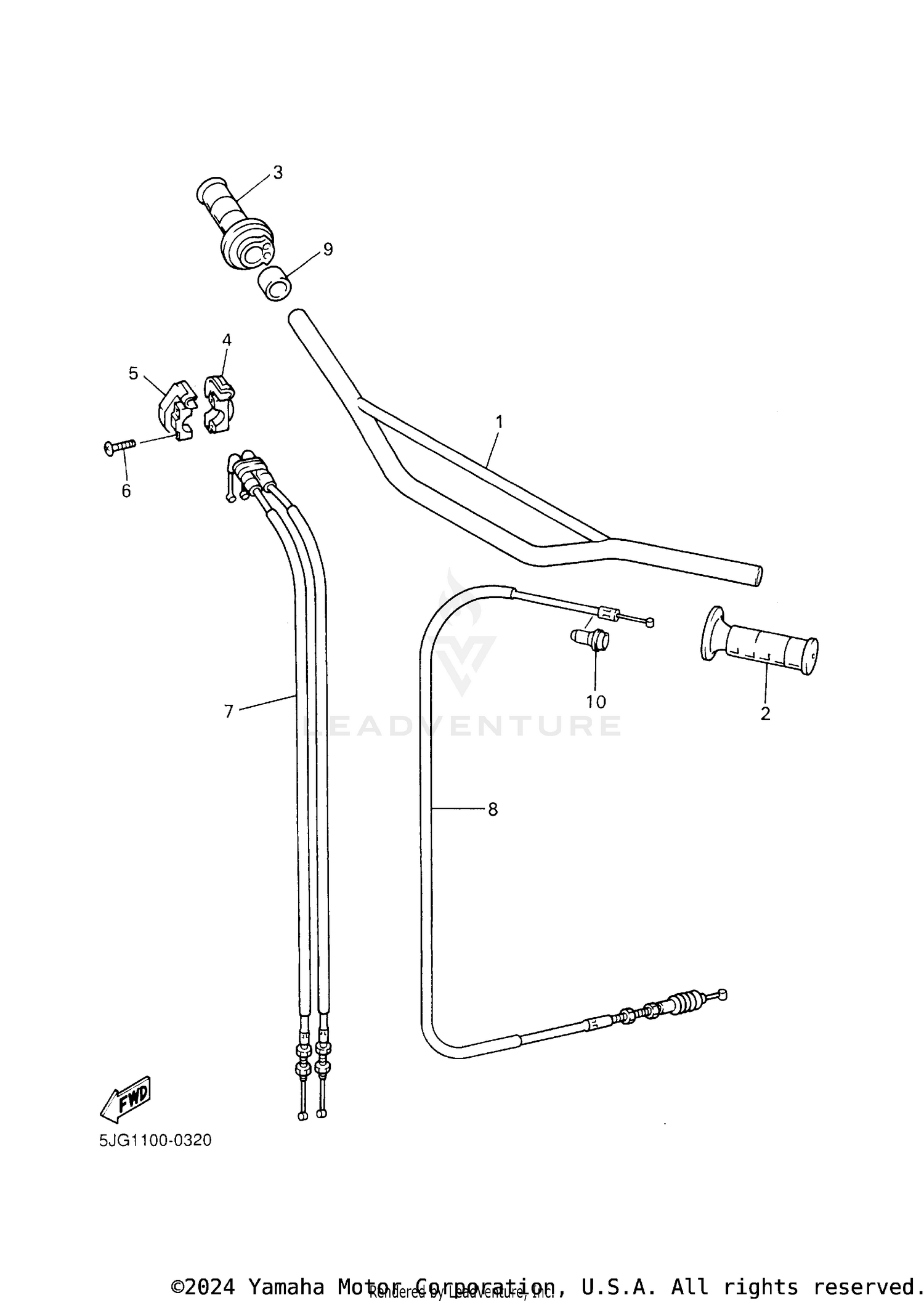 STEERING HANDLE CABLE