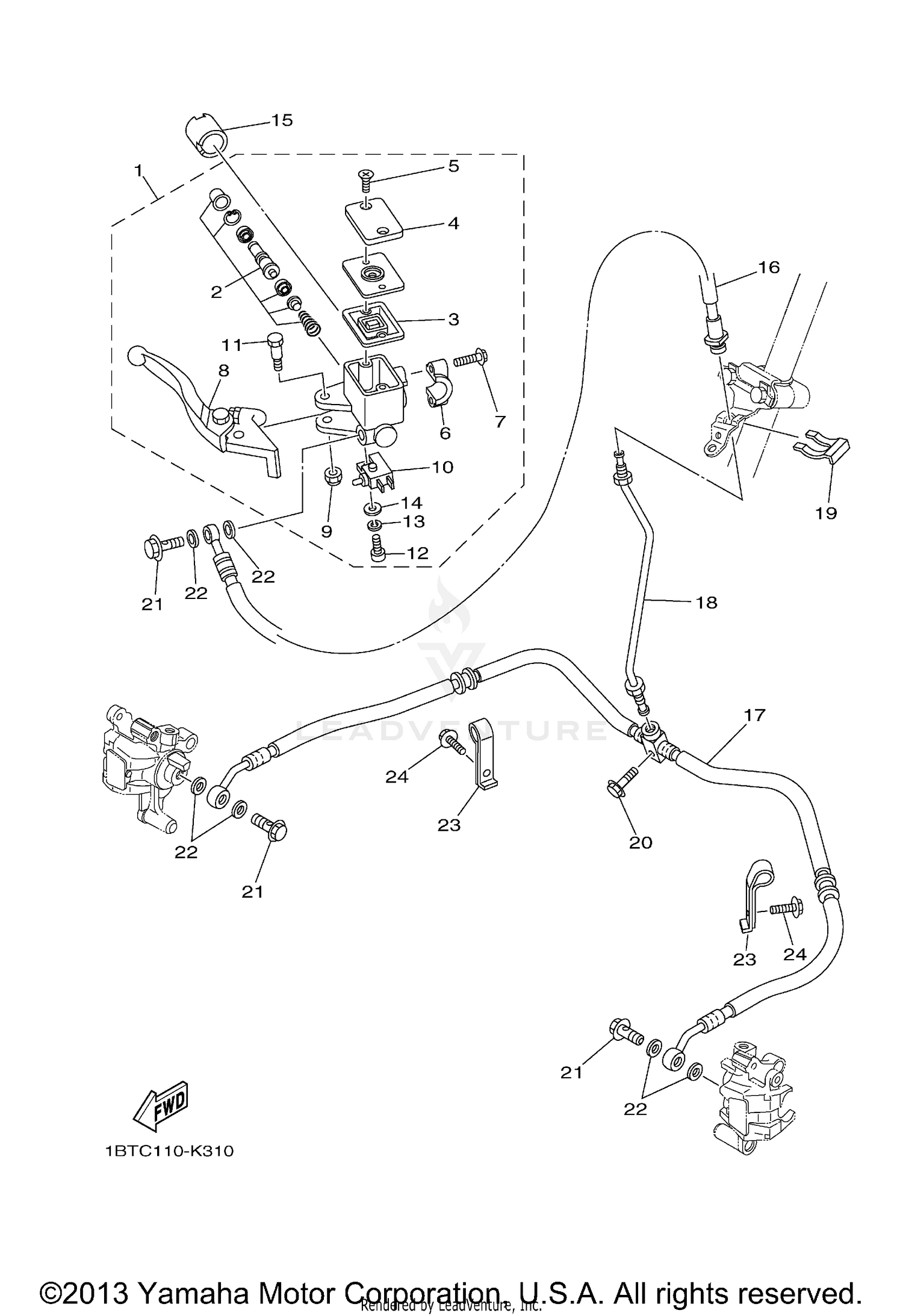 FRONT MASTER CYLINDER