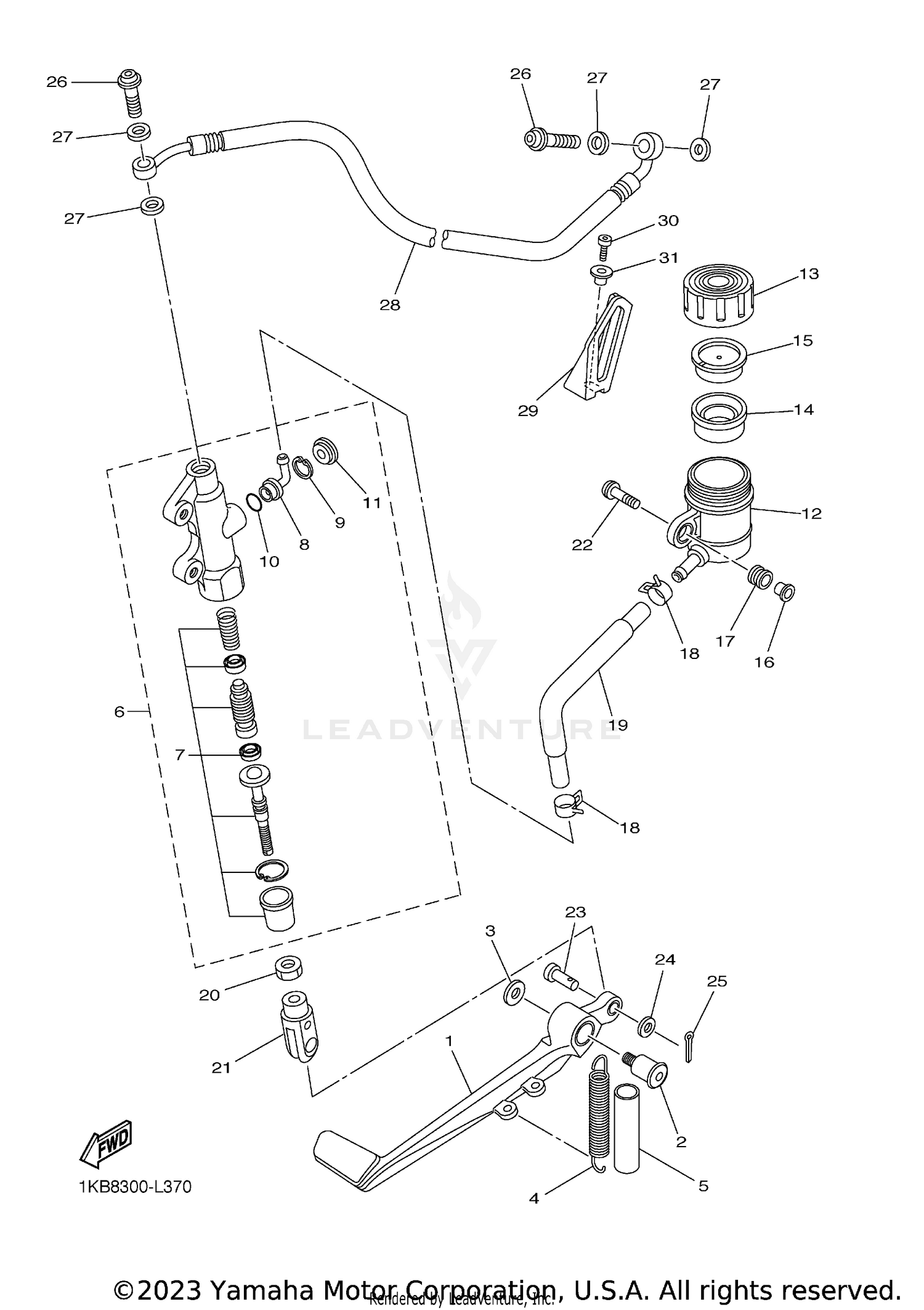 REAR MASTER CYLINDER