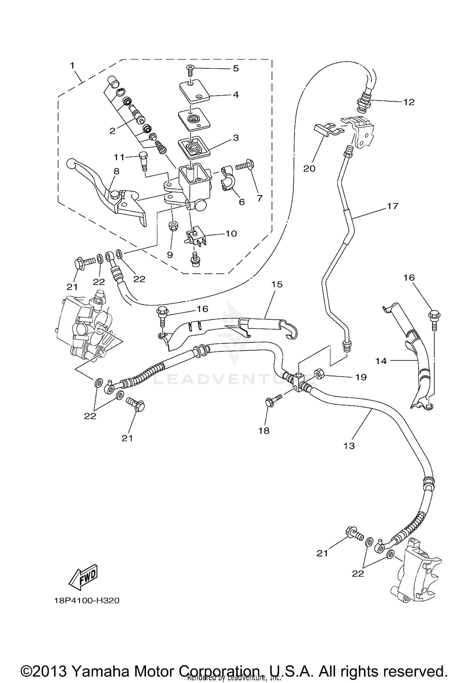 FRONT MASTER CYLINDER