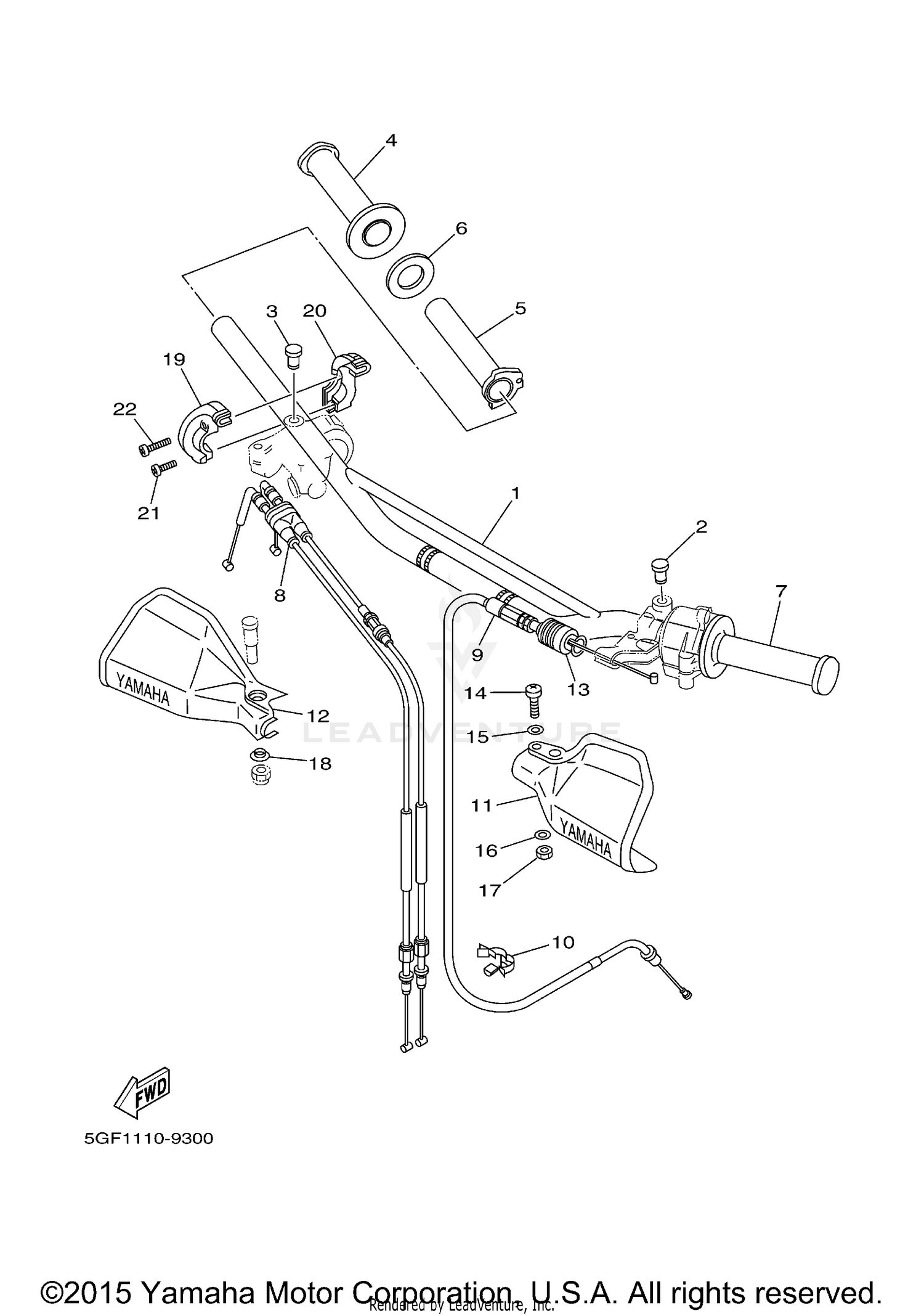 STEERING HANDLE CABLE
