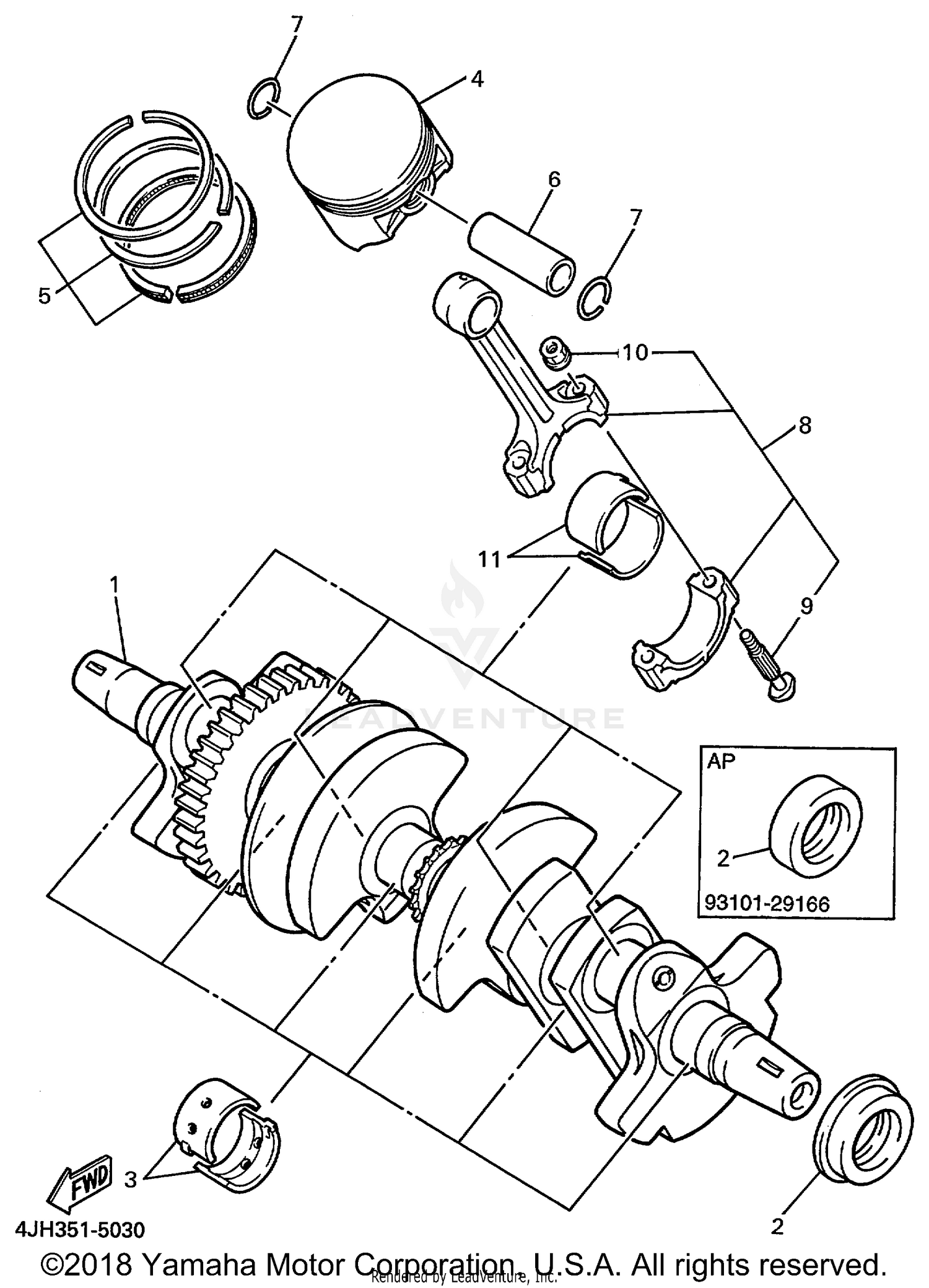 CRANKSHAFT PISTON