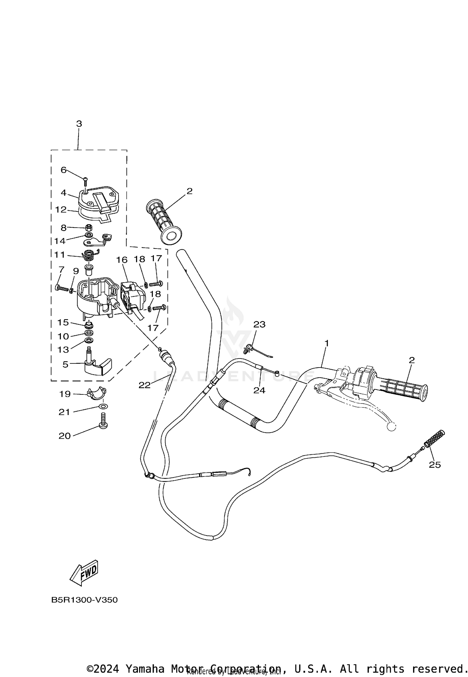 STEERING HANDLE CABLE