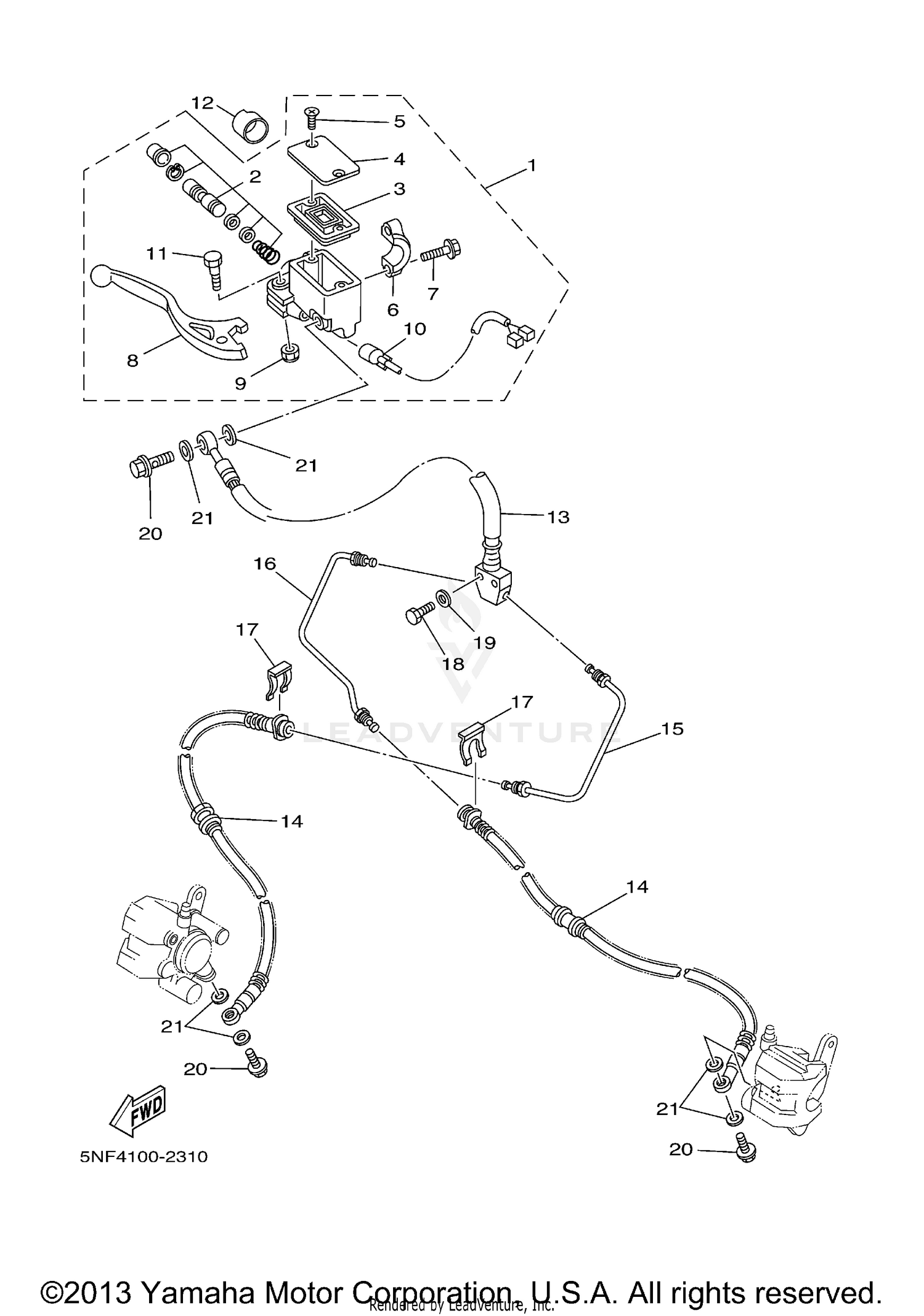 FRONT MASTER CYLINDER
