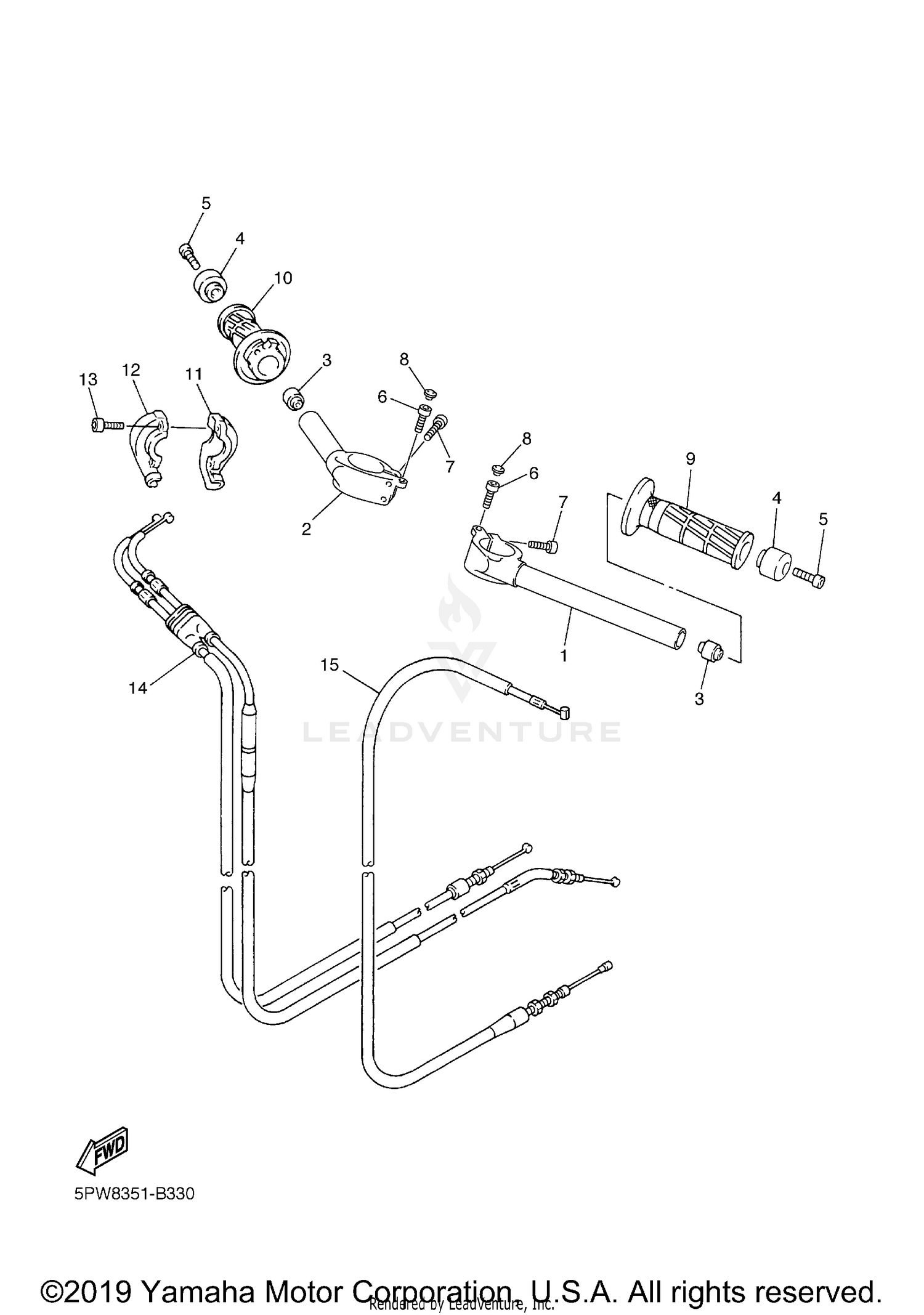 STEERING HANDLE CABLE
