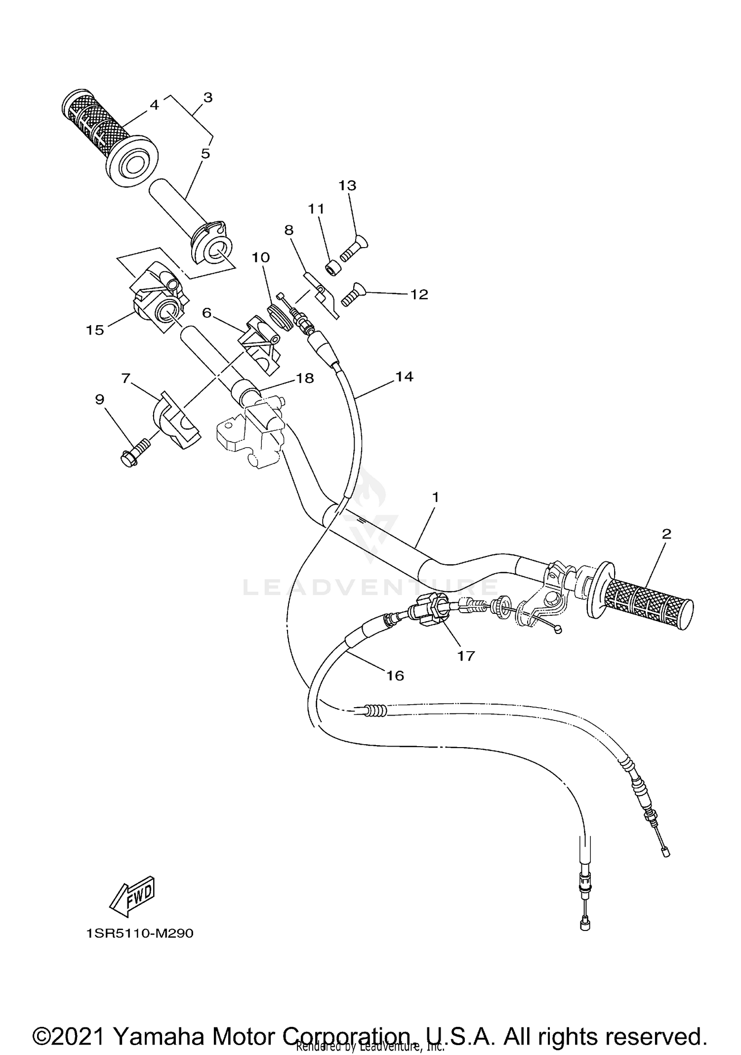 STEERING HANDLE CABLE