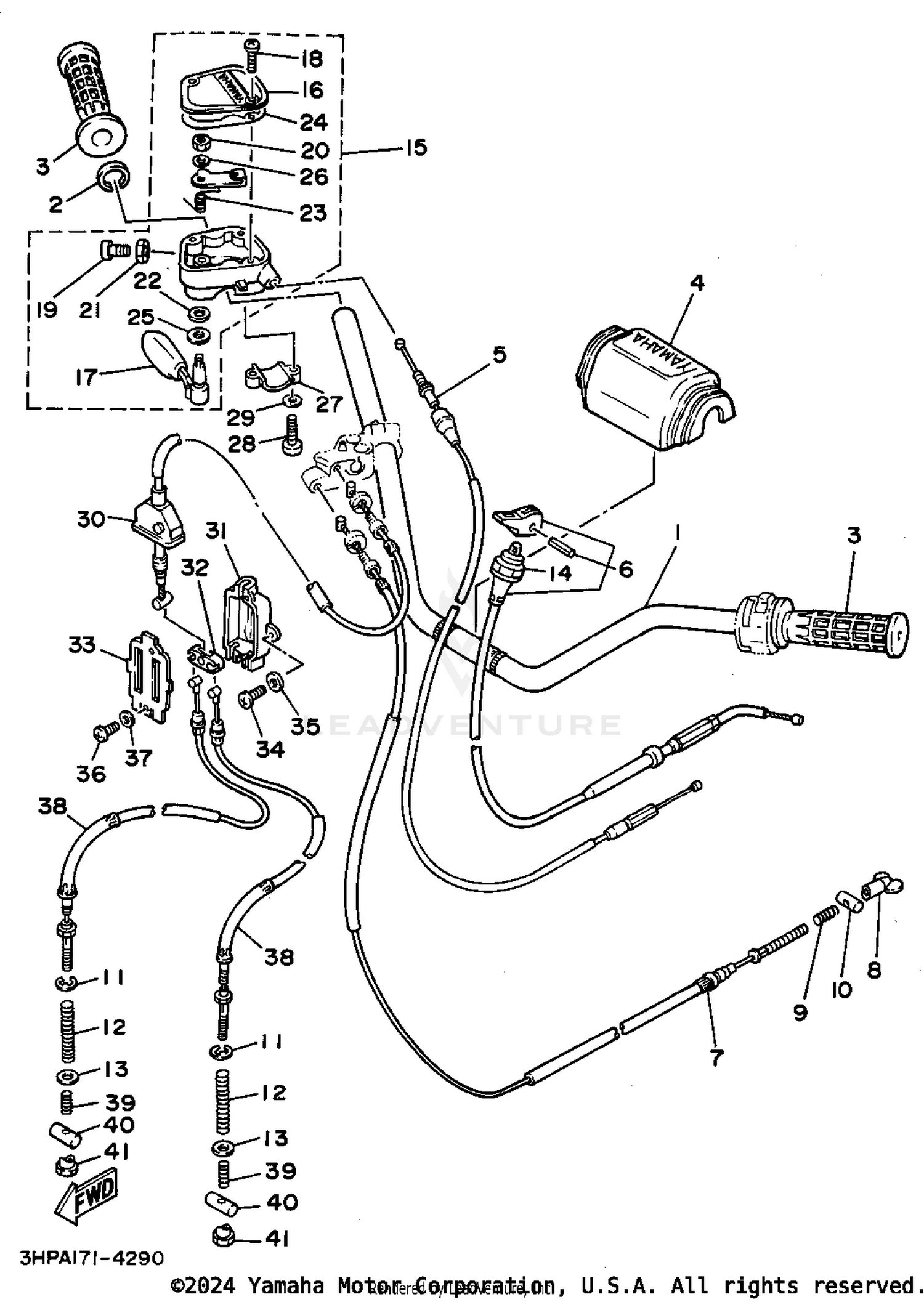 STEERING HANDLE - CABLE