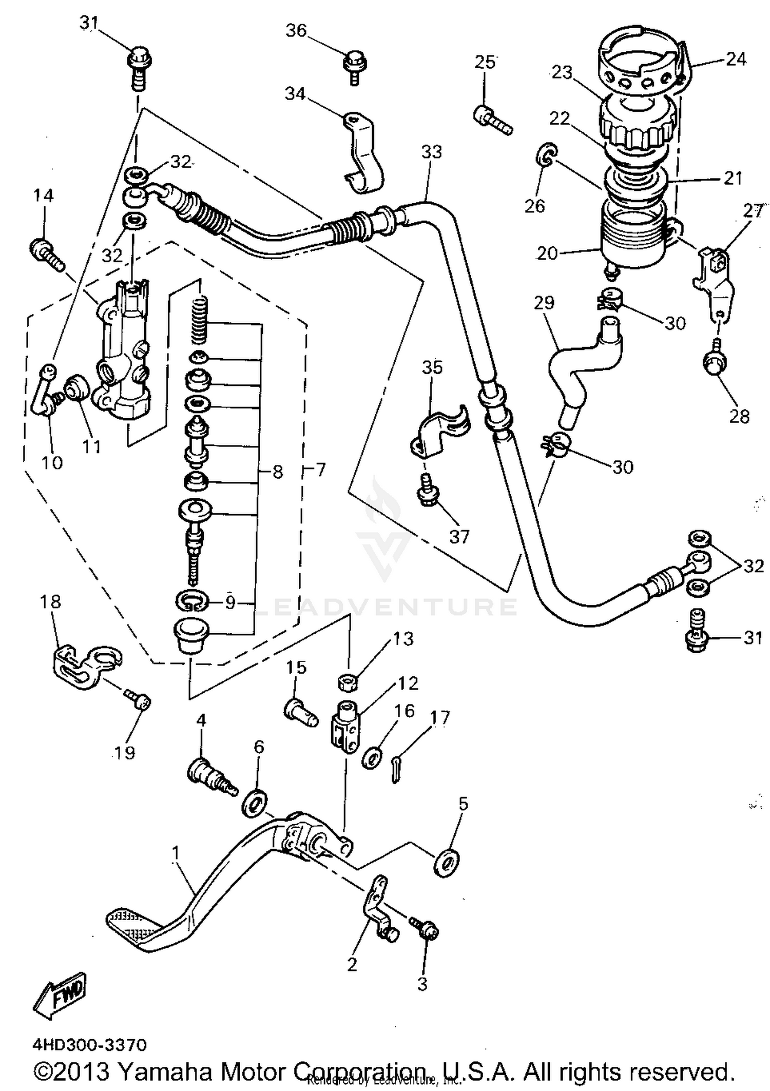 REAR MASTER CYLINDER