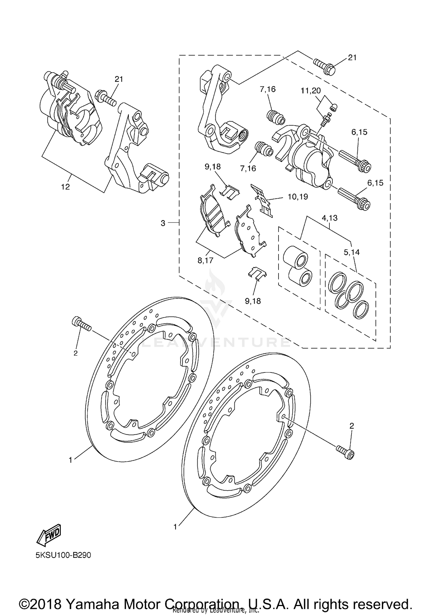 FRONT BRAKE CALIPER