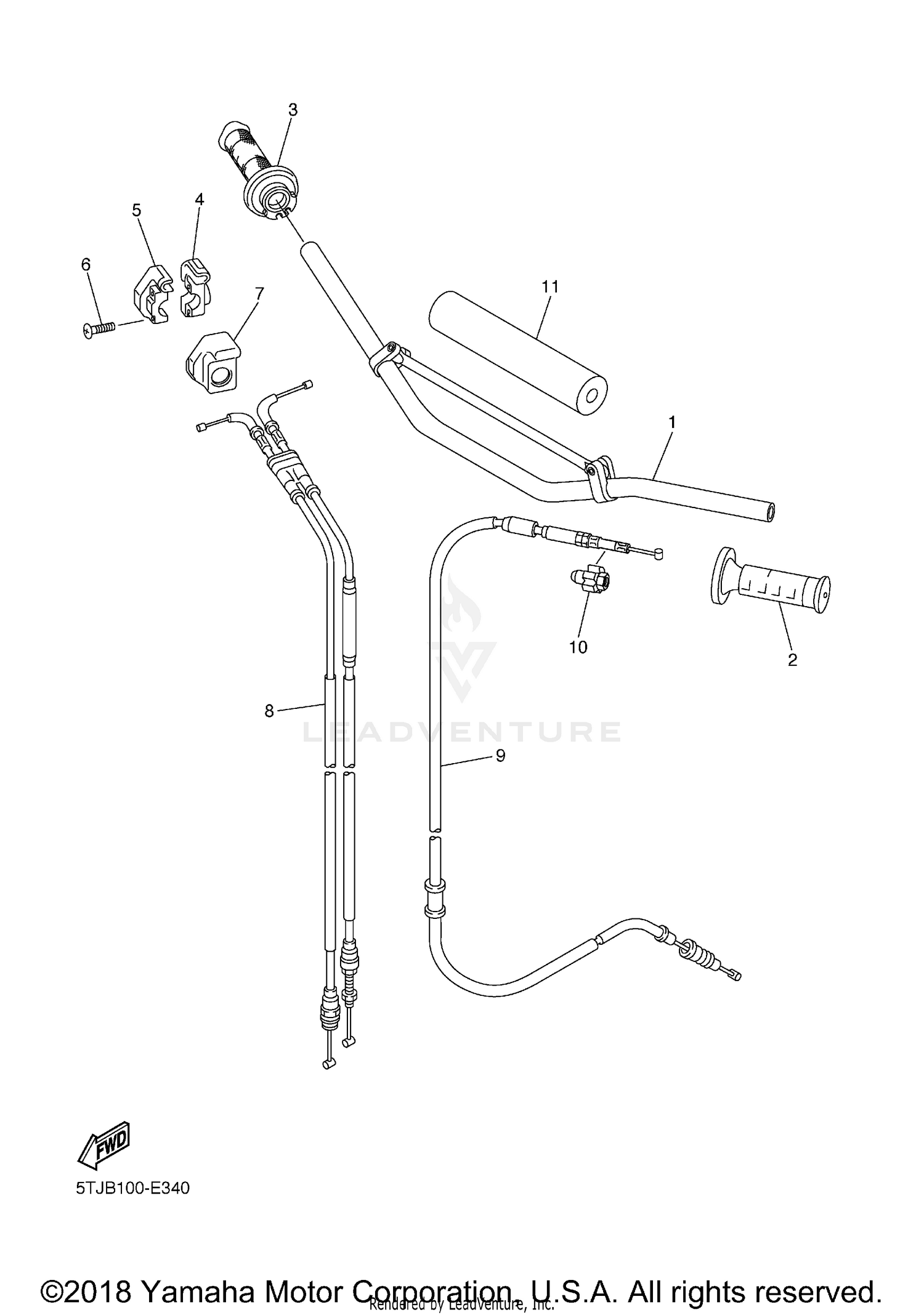 STEERING HANDLE CABLE