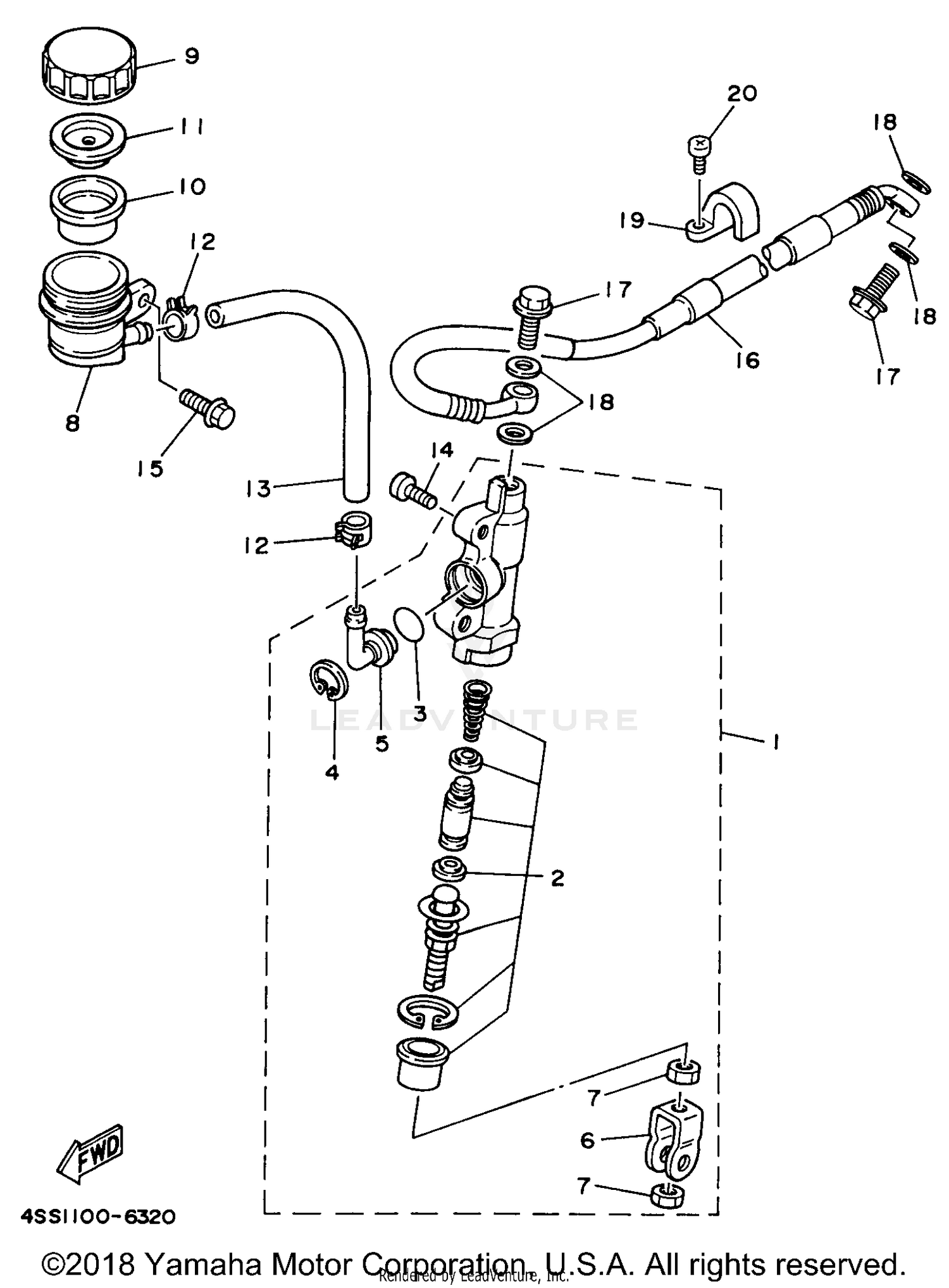 REAR MASTER CYLINDER