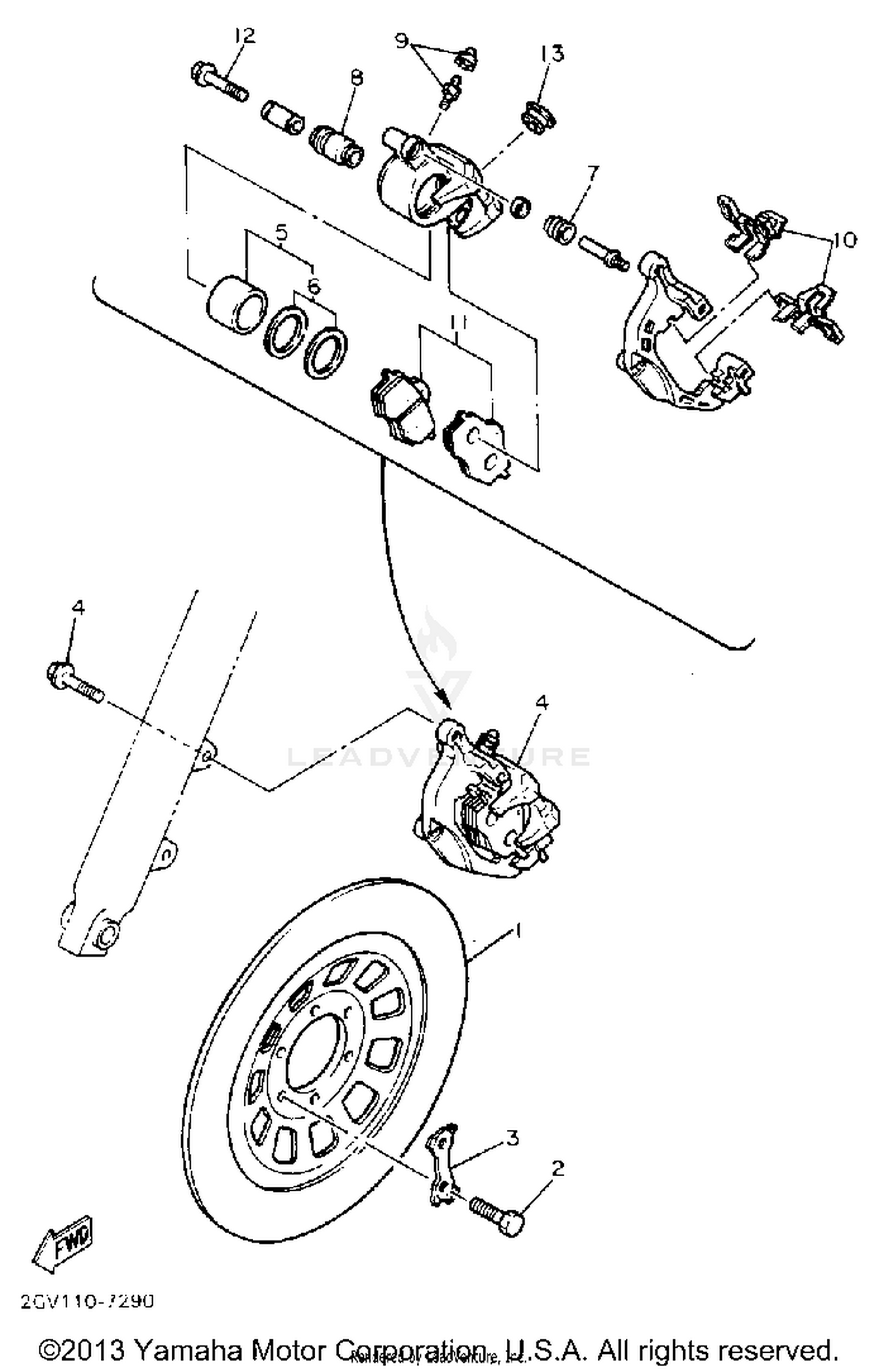 FRONT BRAKE-CALIPER