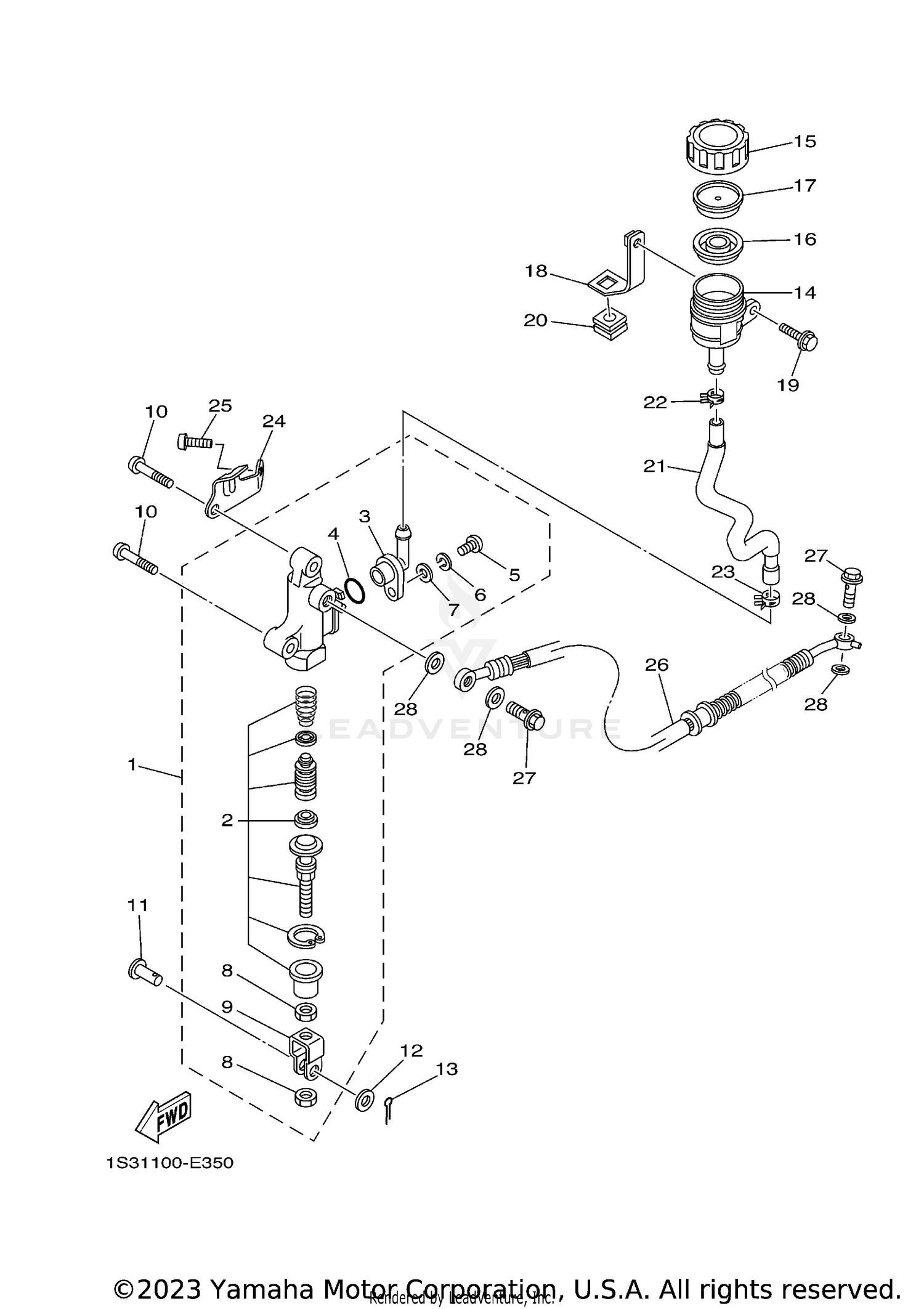 REAR MASTER CYLINDER