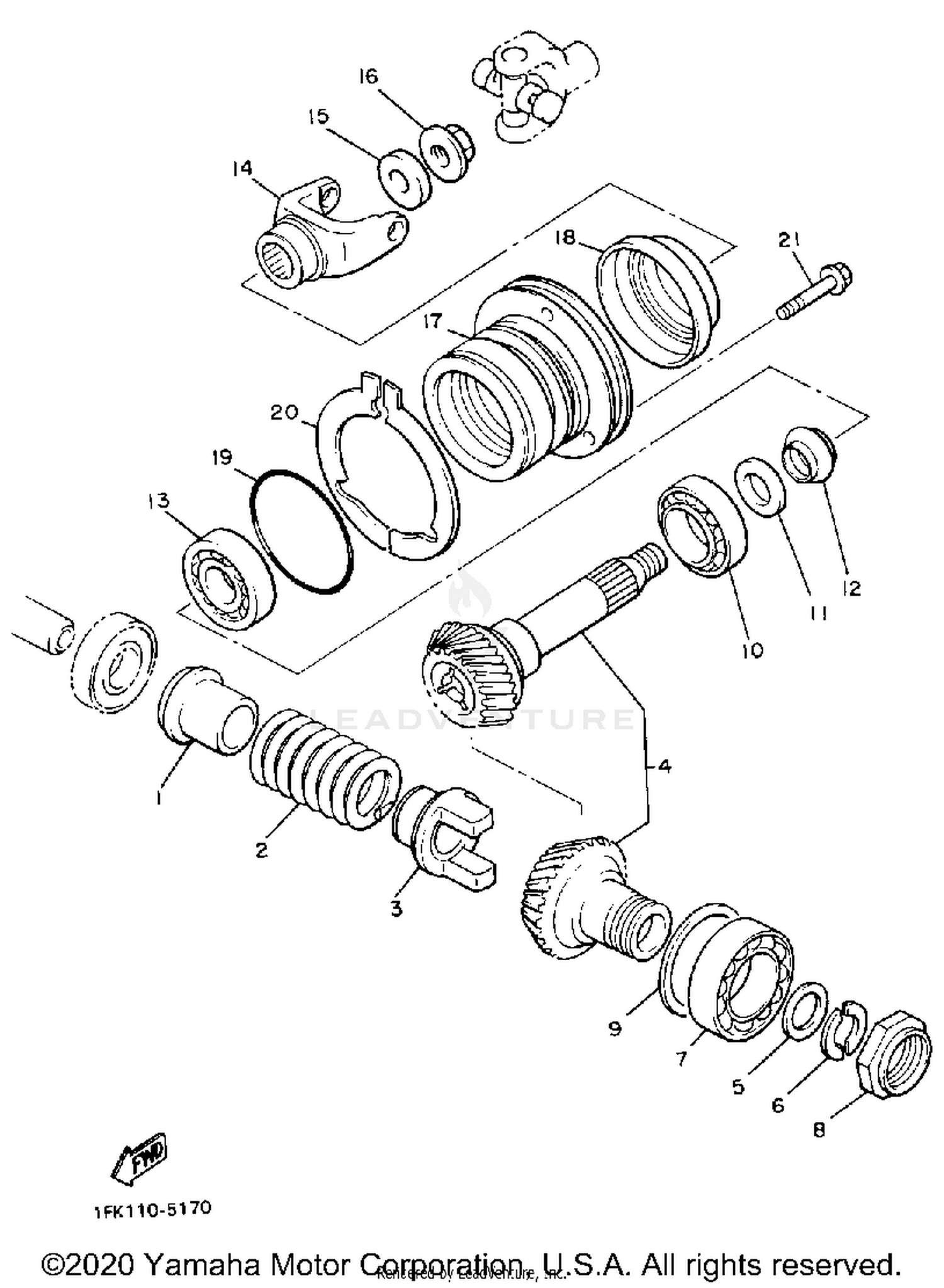 MIDDLE DRIVE GEAR