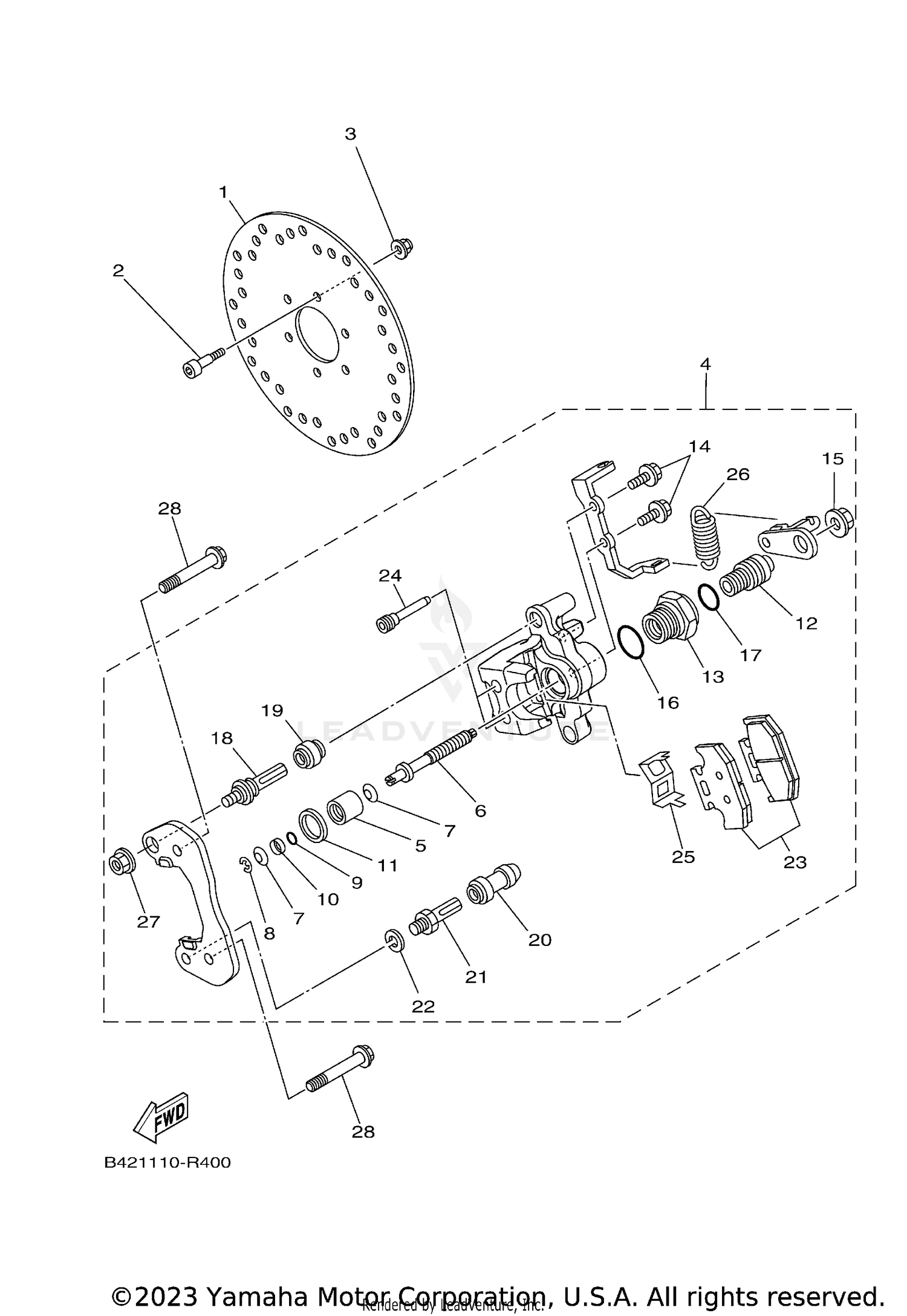 REAR BRAKE CALIPER 2