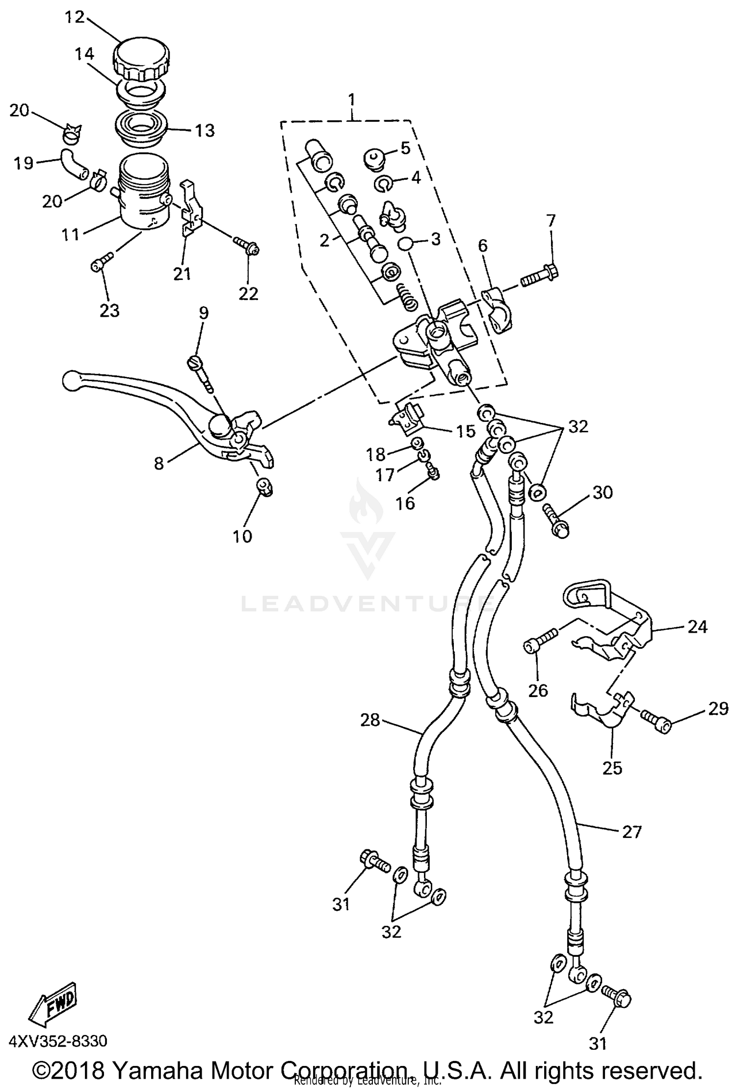 FRONT MASTER CYLINDER