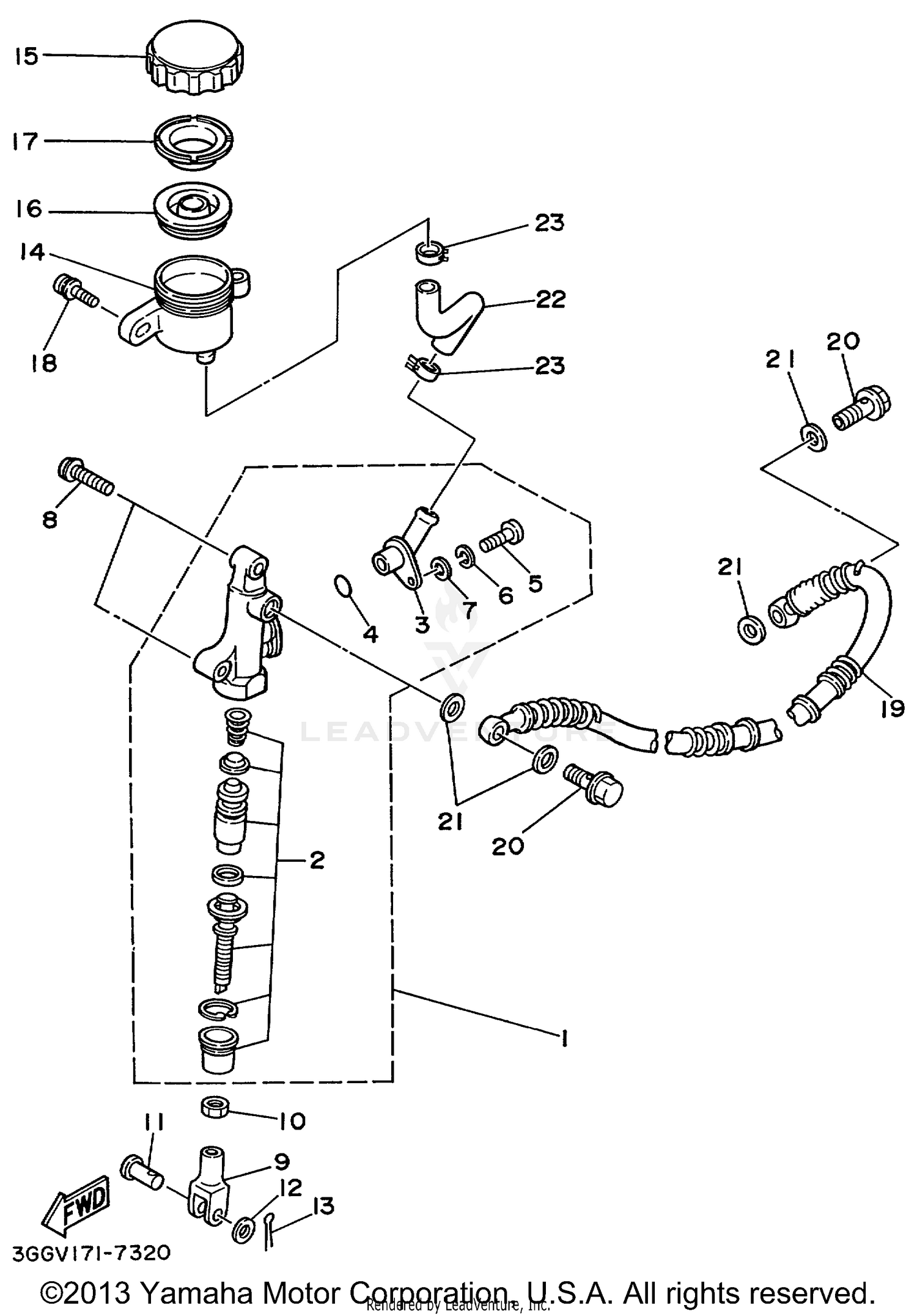 REAR MASTER CYLINDER
