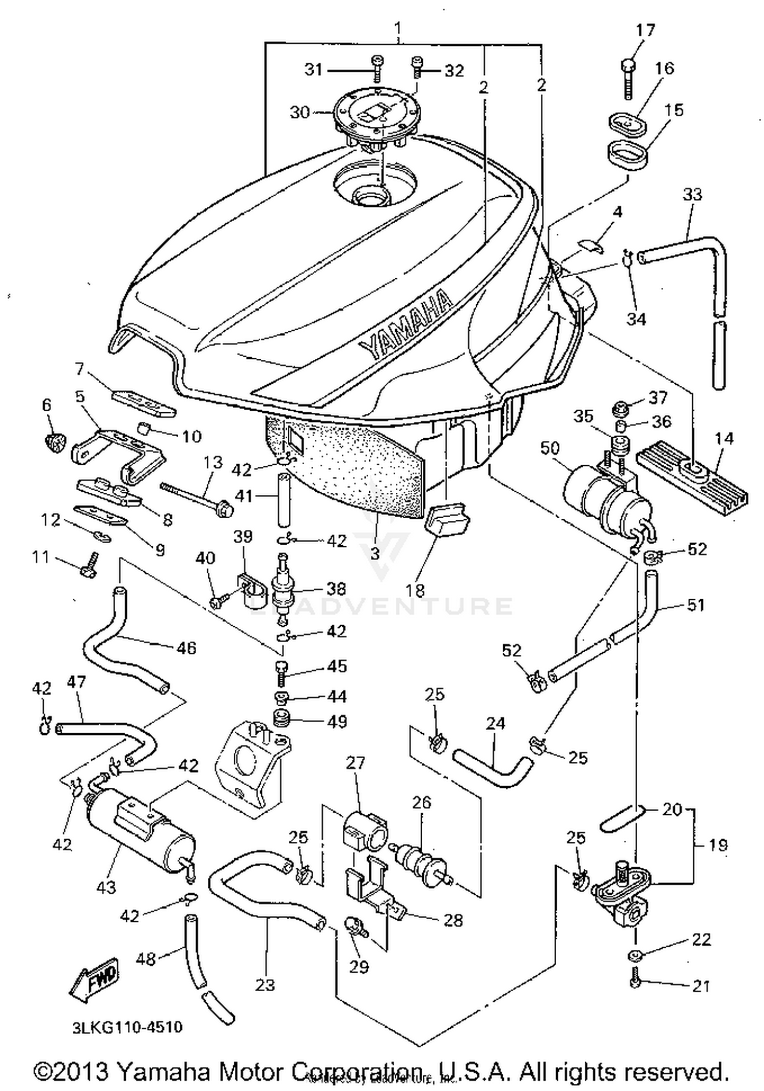 FUEL TANK CALIFORNIA ONLY