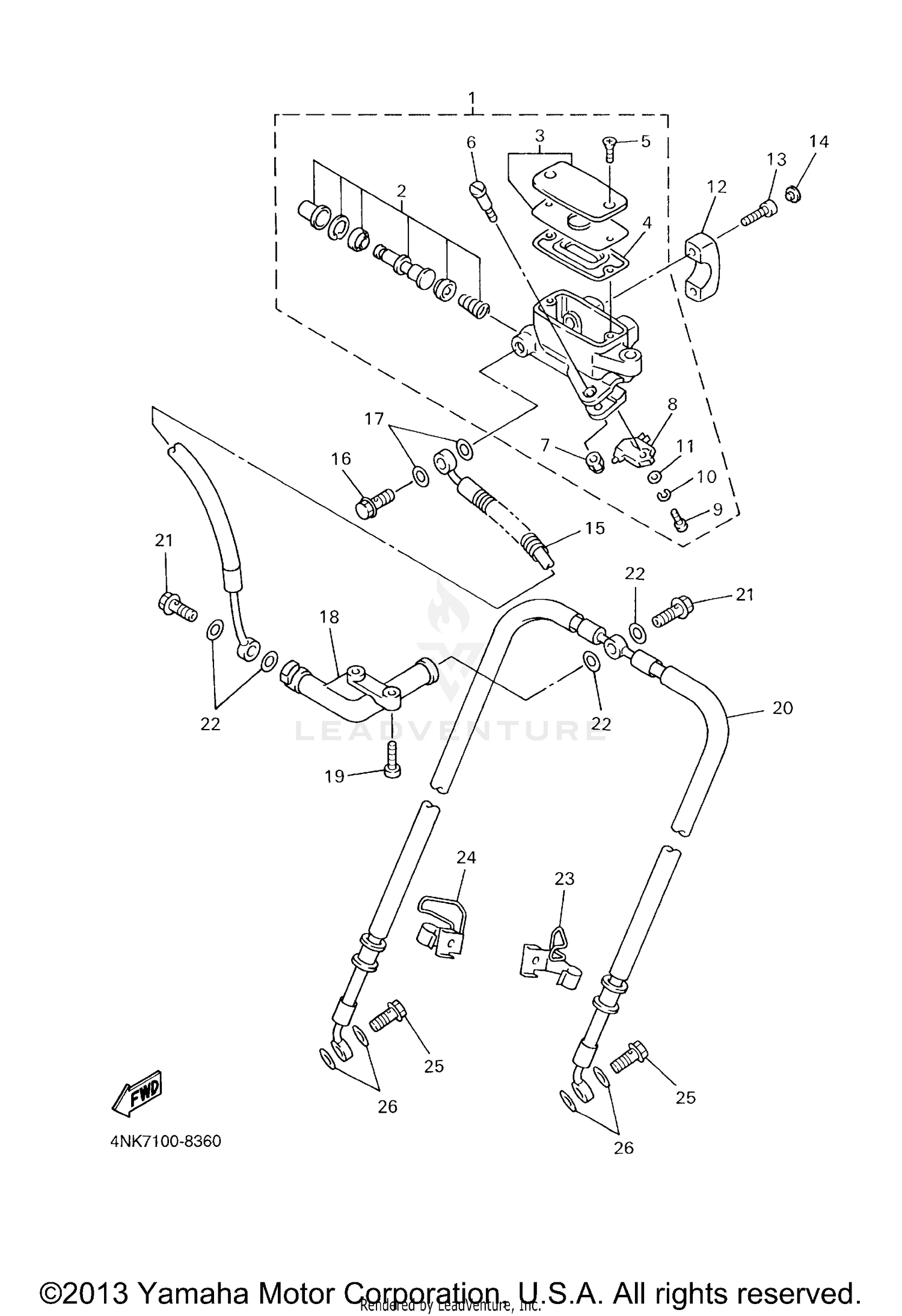 FRONT MASTER CYLINDER