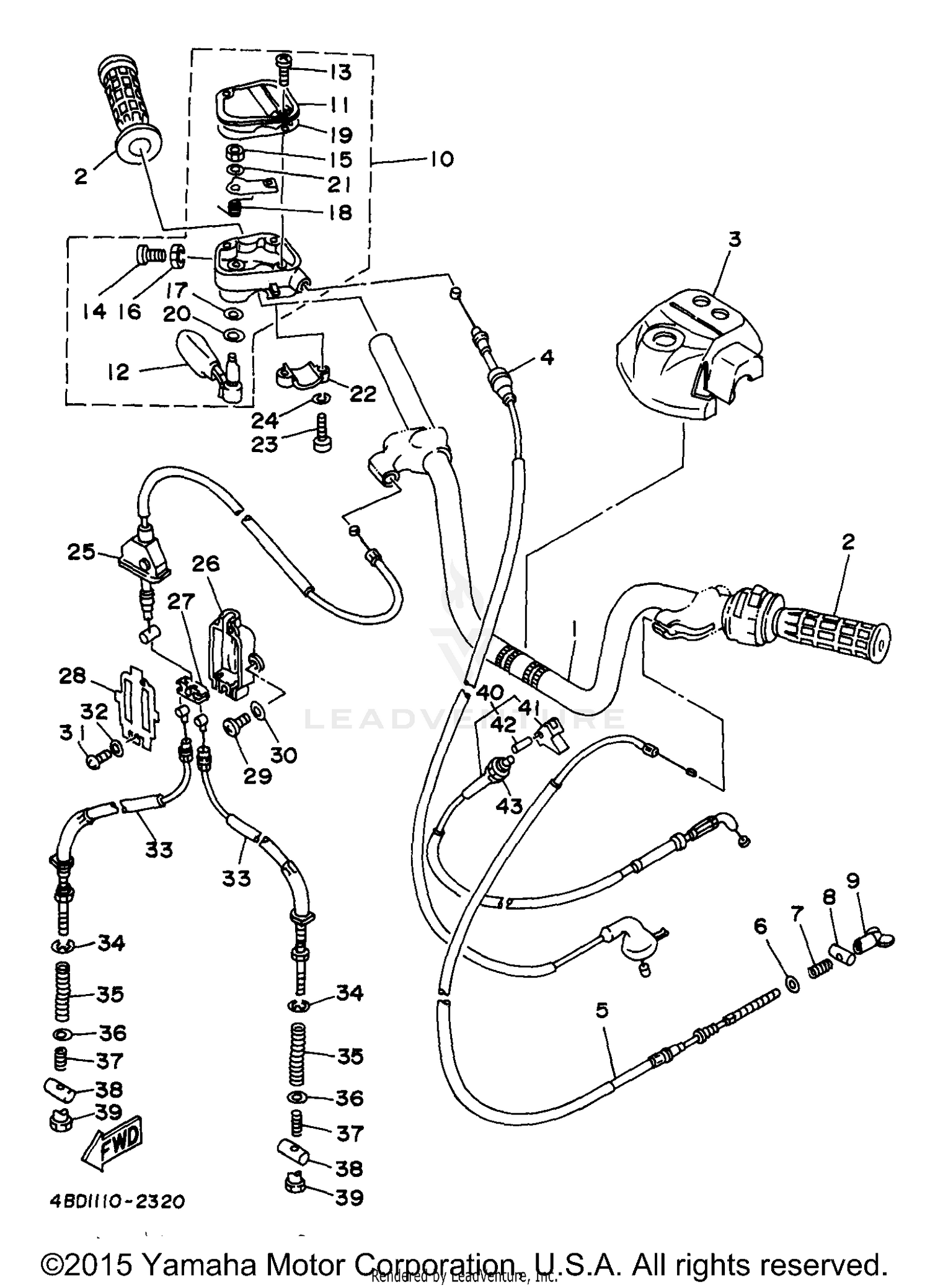 STEERING HANDLE CABLE