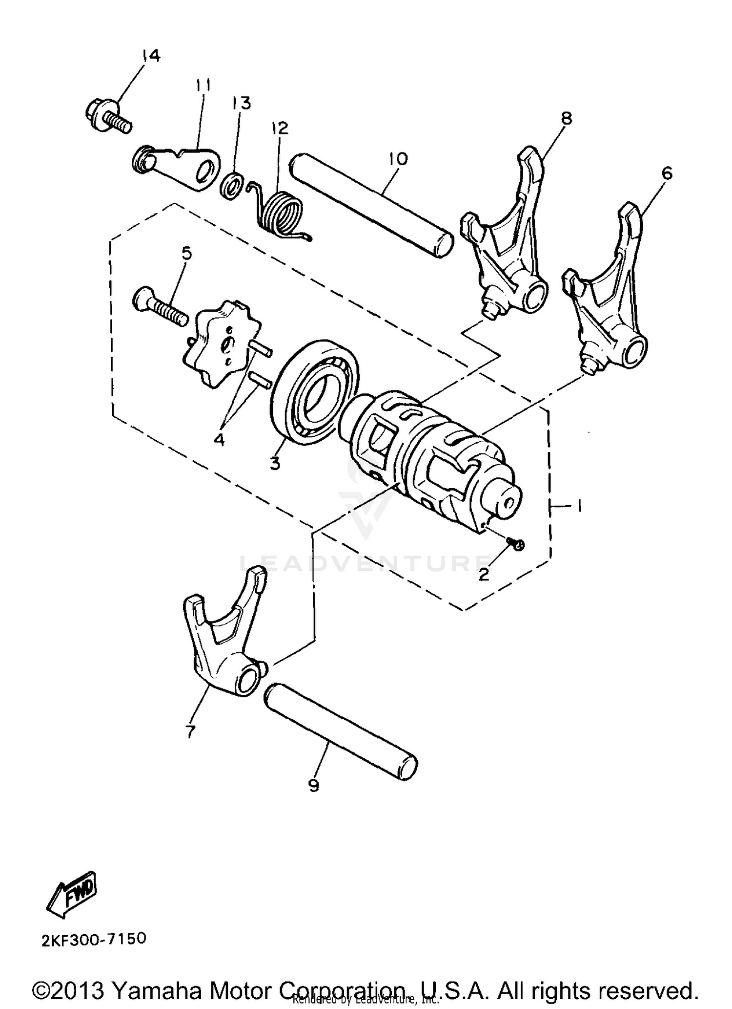 SHIFT CAM SHIFT FORK