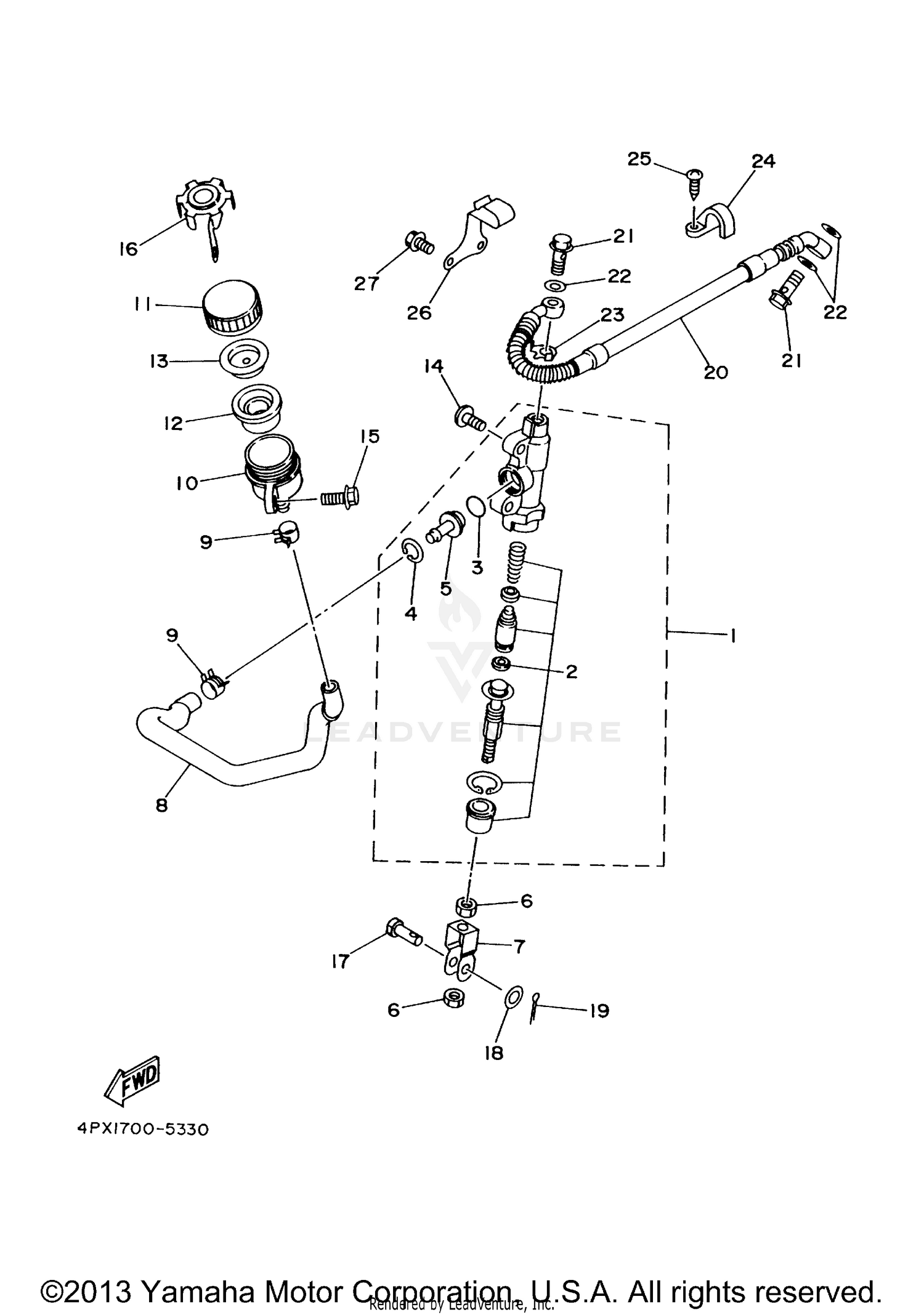 REAR MASTER CYLINDER