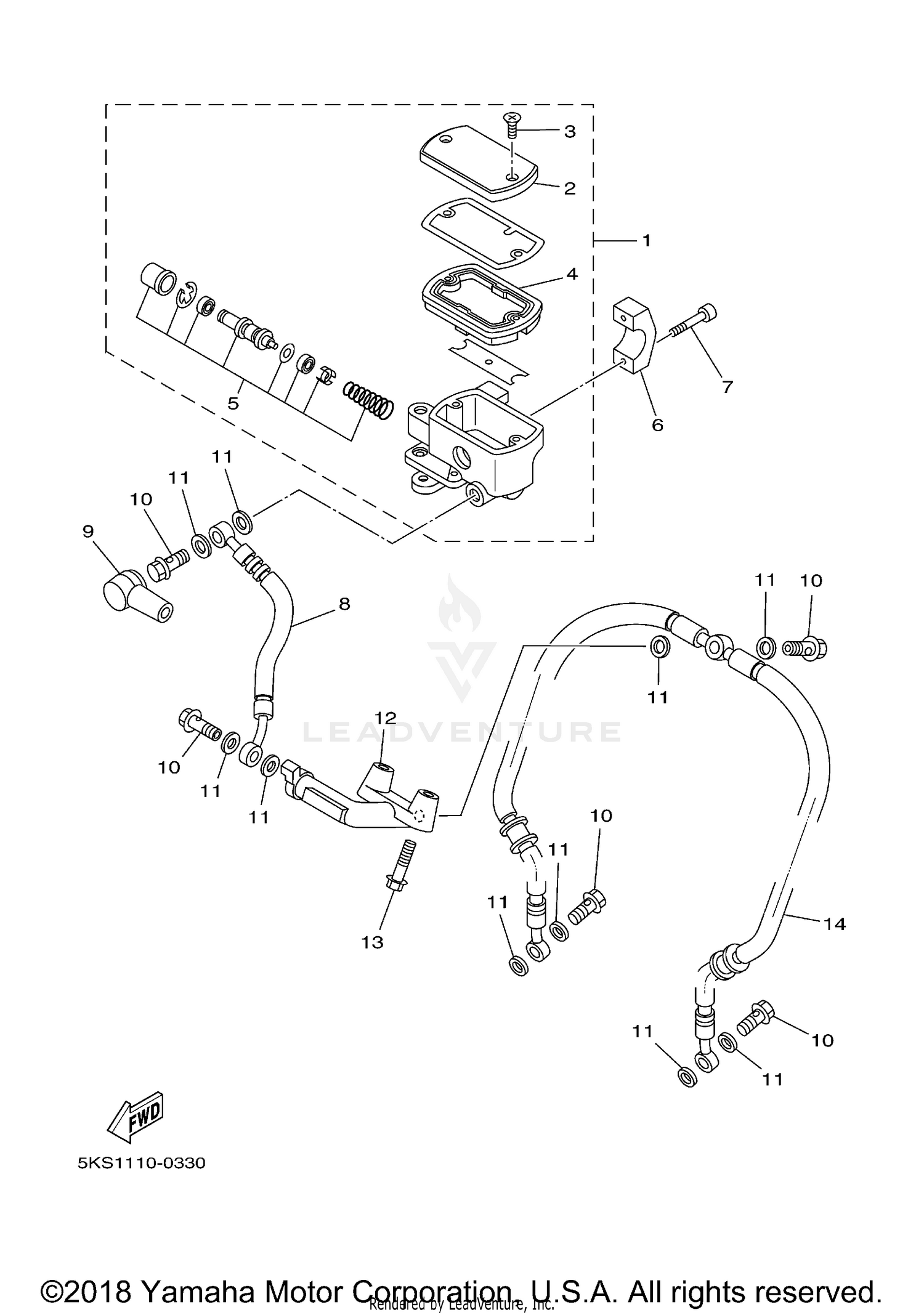 FRONT MASTER CYLINDER