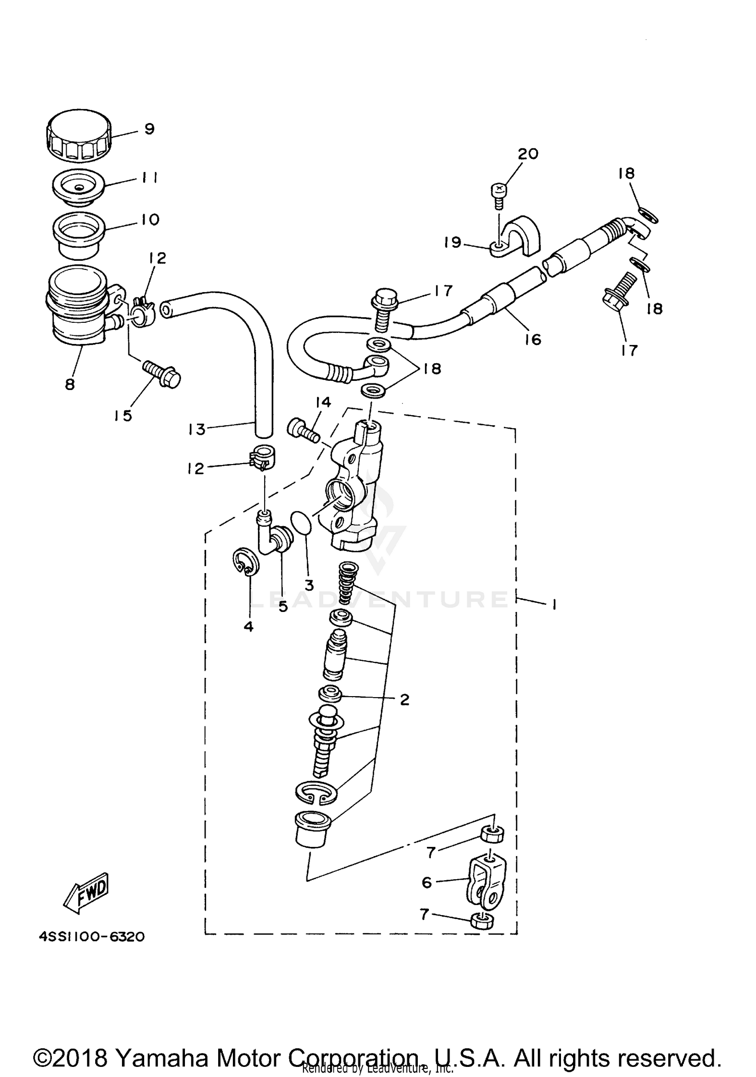 REAR MASTER CYLINDER