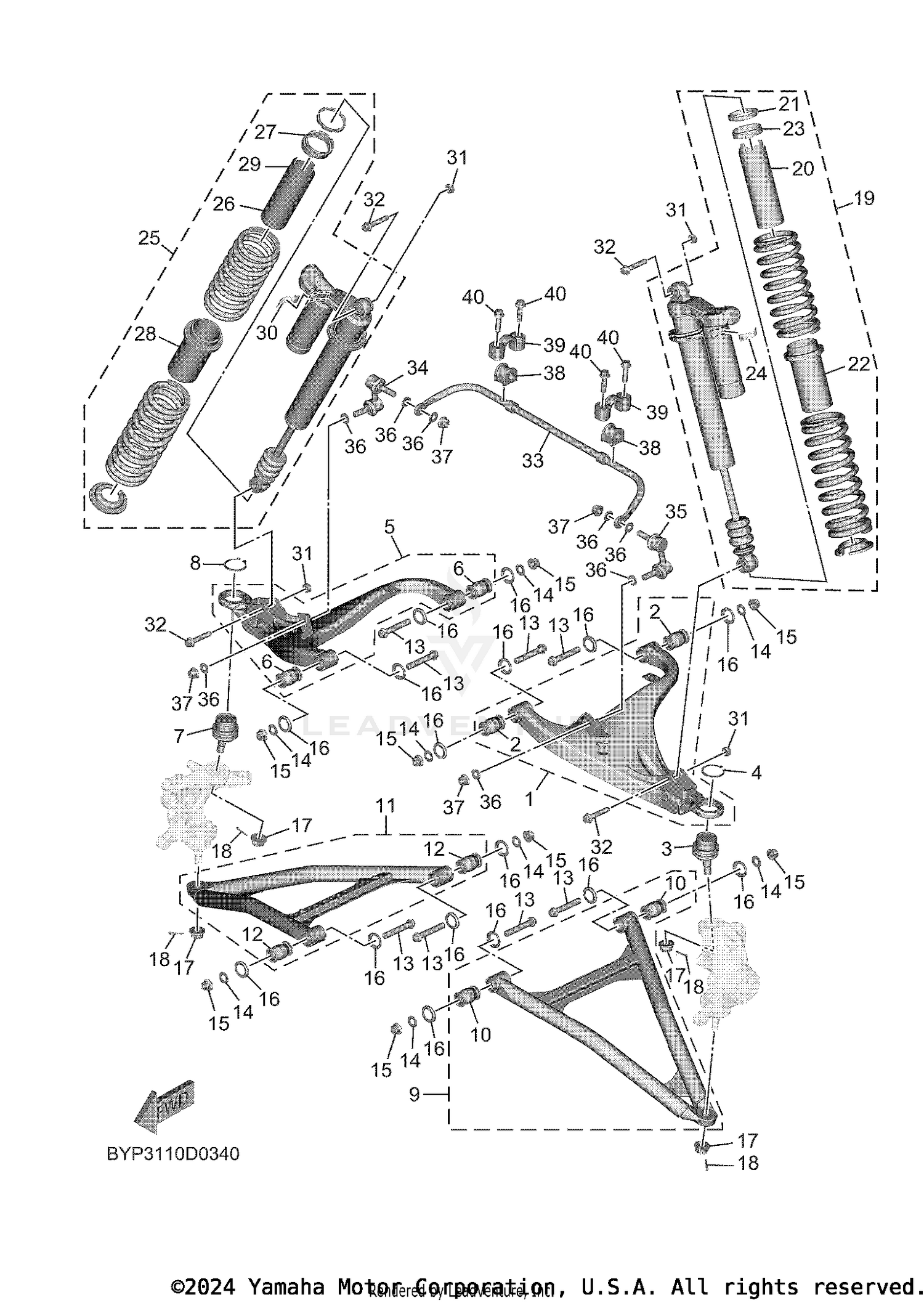 FRONT SUSPENSION & WHEEL