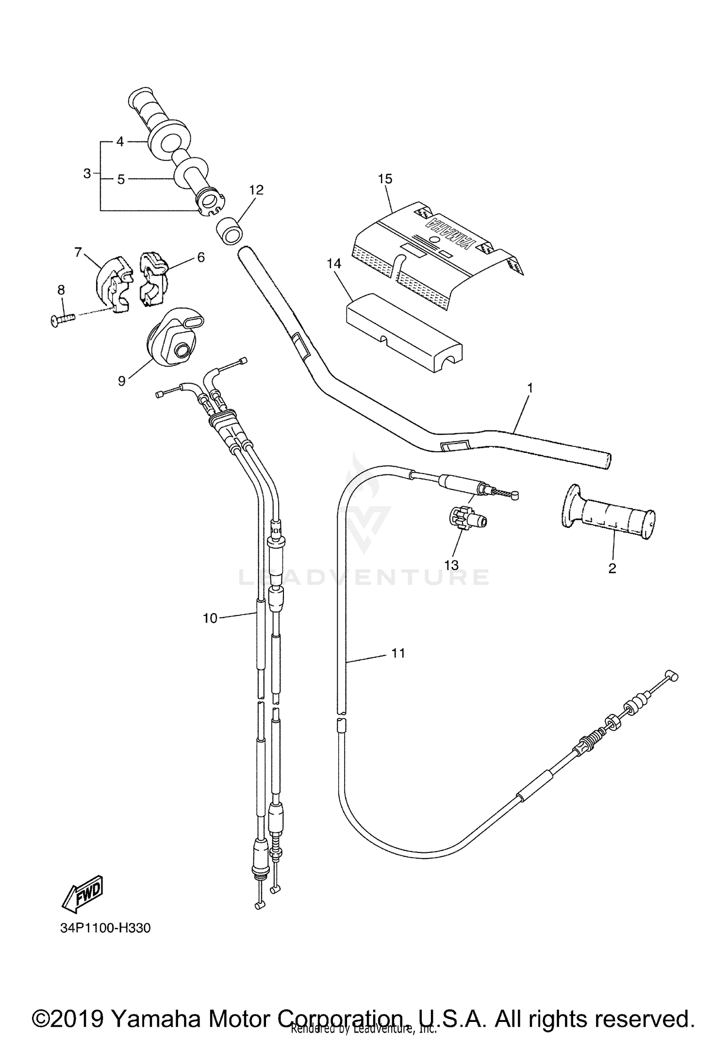 STEERING HANDLE CABLE