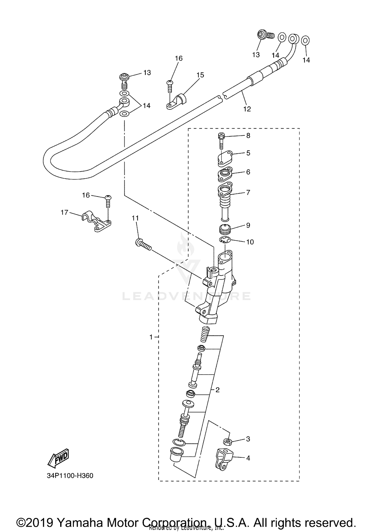 REAR MASTER CYLINDER