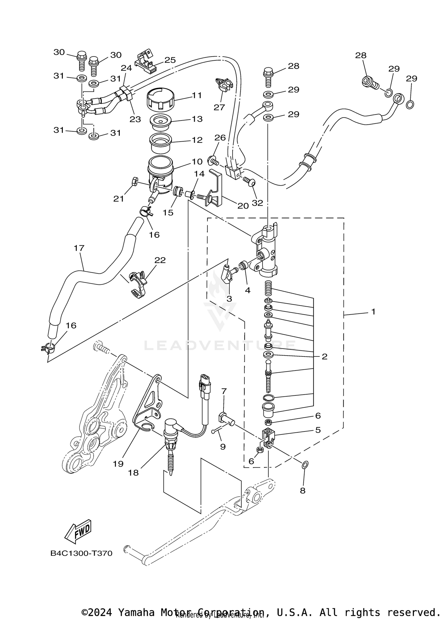 REAR MASTER CYLINDER