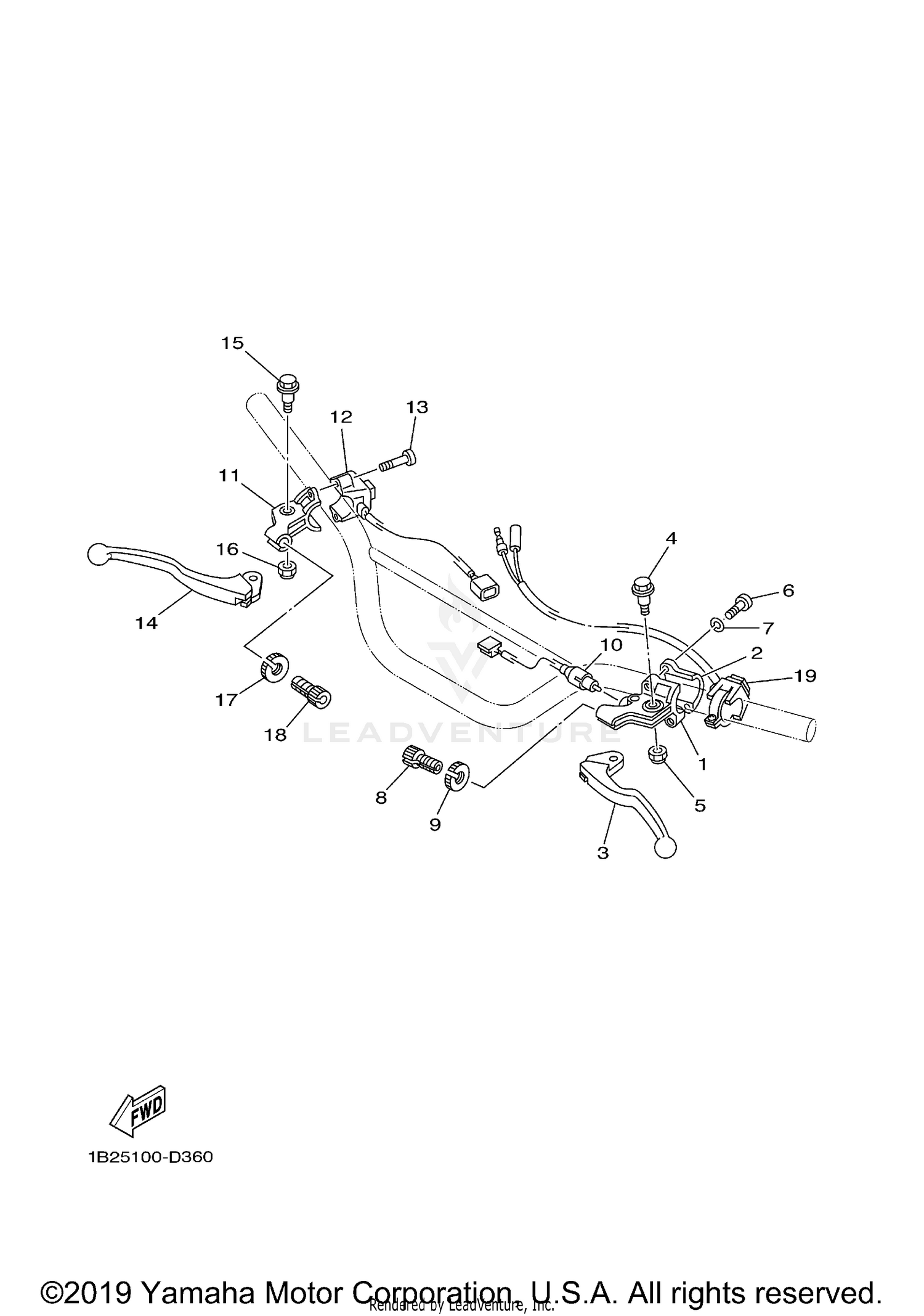 HANDLE SWITCH LEVER EX 1B2S