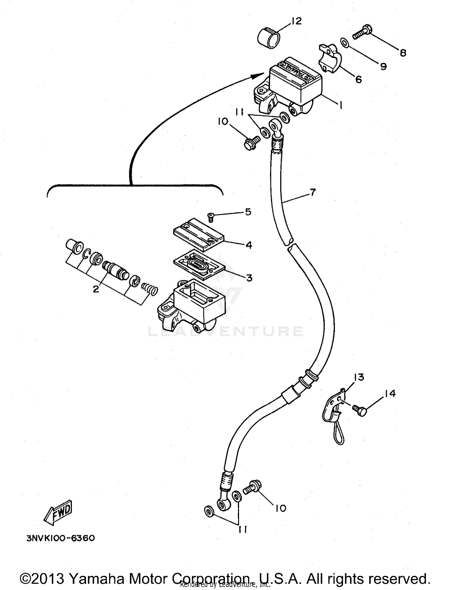 FRONT MASTER CYLINDER